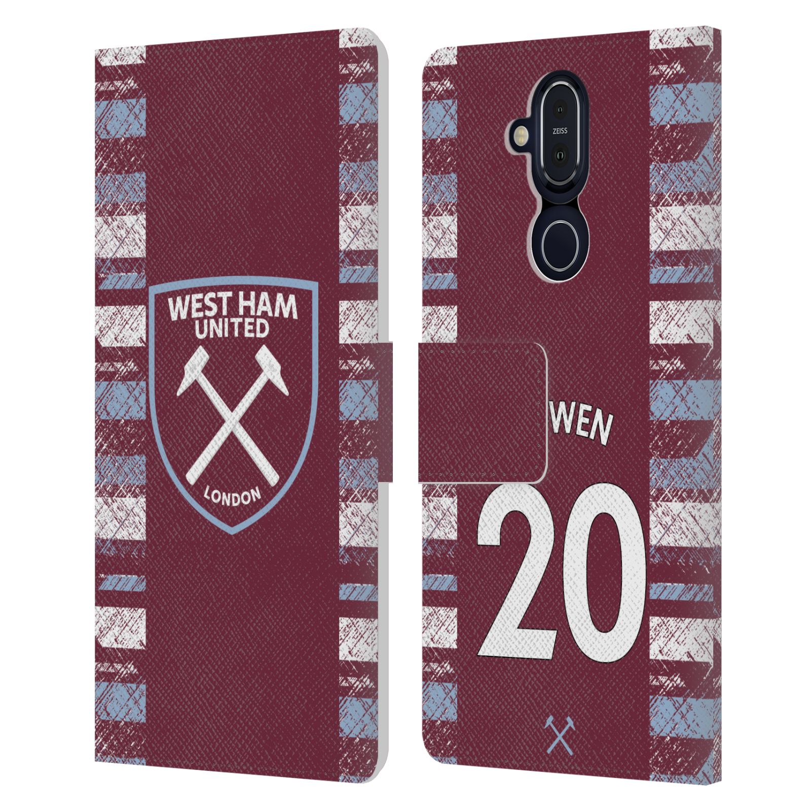 WEST HAM UNITED FC 2022/23 PLAYERS HOME KIT LEATHER BOOK CASE FOR NOKIA PHONES - Picture 9 of 12