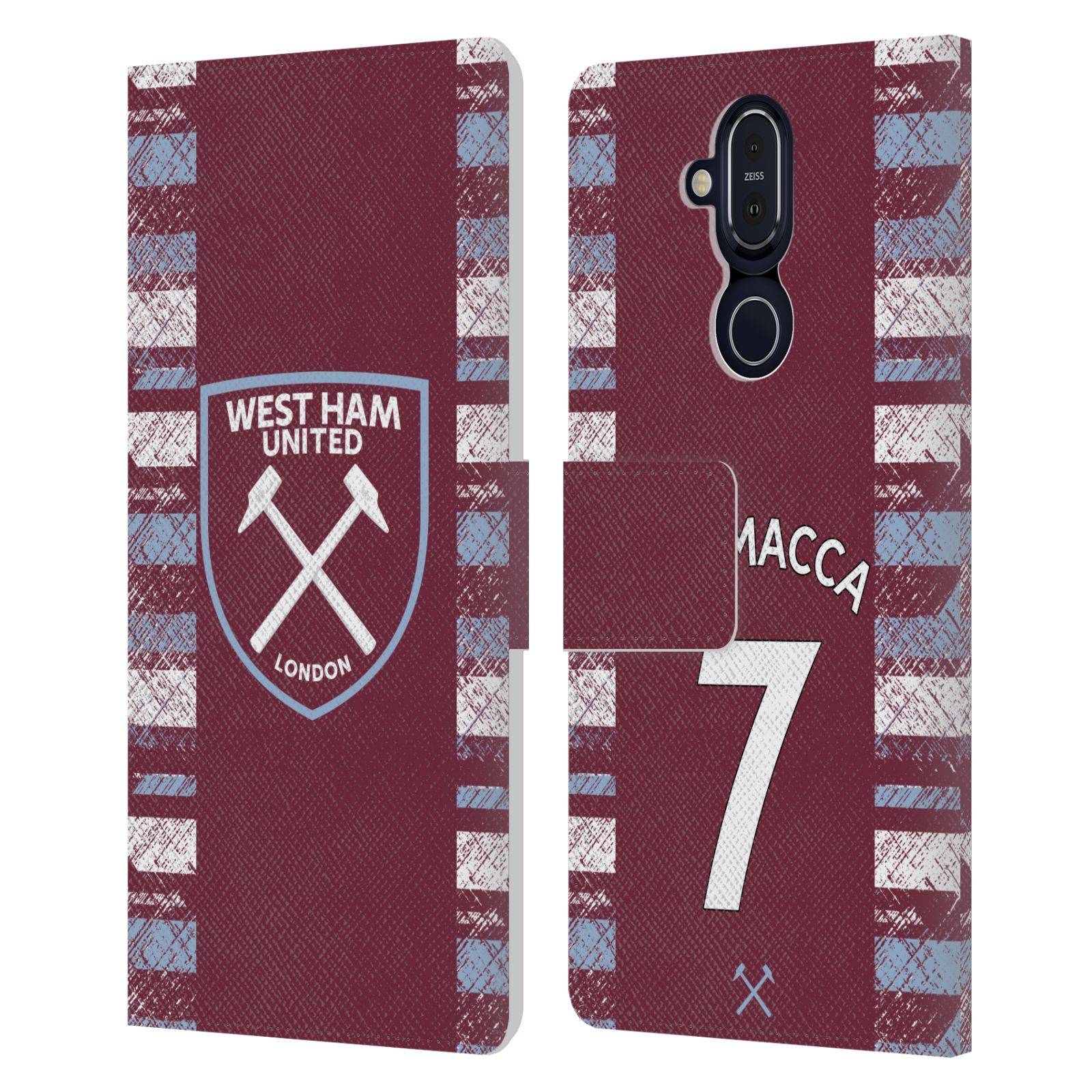 WEST HAM UNITED FC 2022/23 PLAYERS HOME KIT LEATHER BOOK CASE FOR NOKIA PHONES - Picture 8 of 12