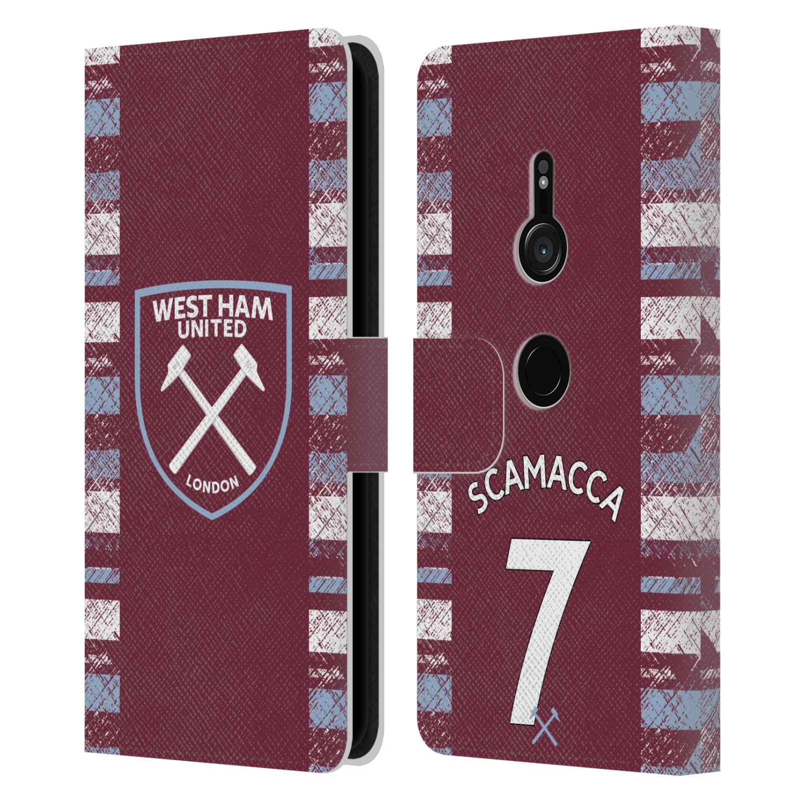WEST HAM UNITED FC 2022/23 PLAYERS HOME KIT LEATHER BOOK CASE FOR SONY PHONES 1 - 第 8/12 張圖片
