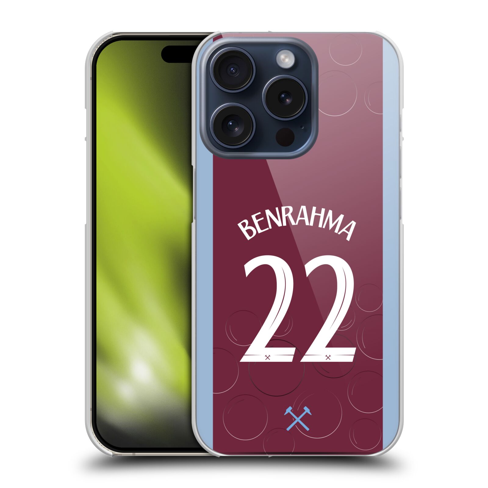 WEST HAM UNITED FC 2023/24 PLAYERS HOME KIT BACK CASE FOR APPLE iPHONE PHONES - Picture 12 of 12