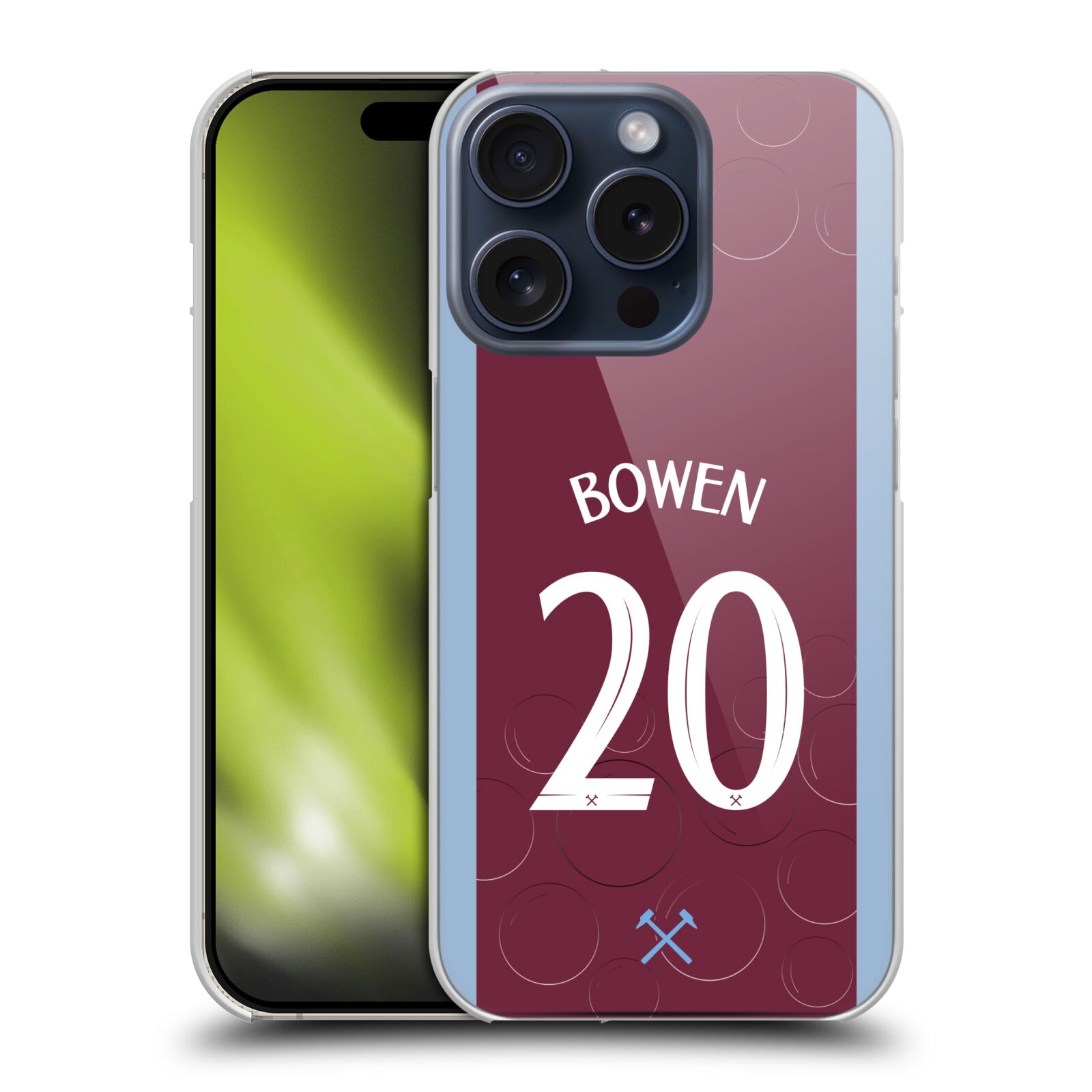 WEST HAM UNITED FC 2023/24 PLAYERS HOME KIT BACK CASE FOR APPLE iPHONE PHONES - Picture 9 of 12