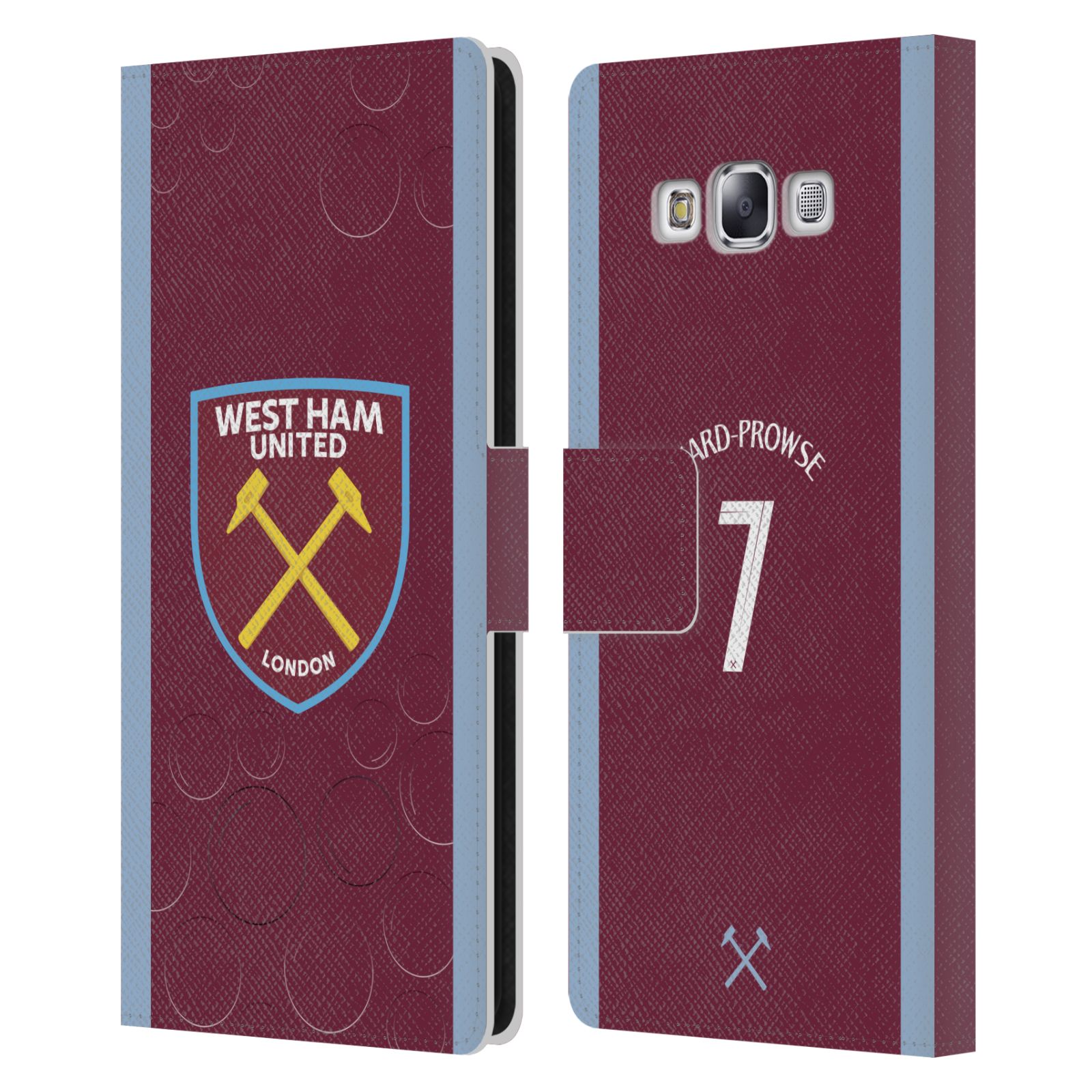WEST HAM UNITED FC 2023/24 PLAYERS HOME KIT LEATHER BOOK CASE SAMSUNG PHONES 3