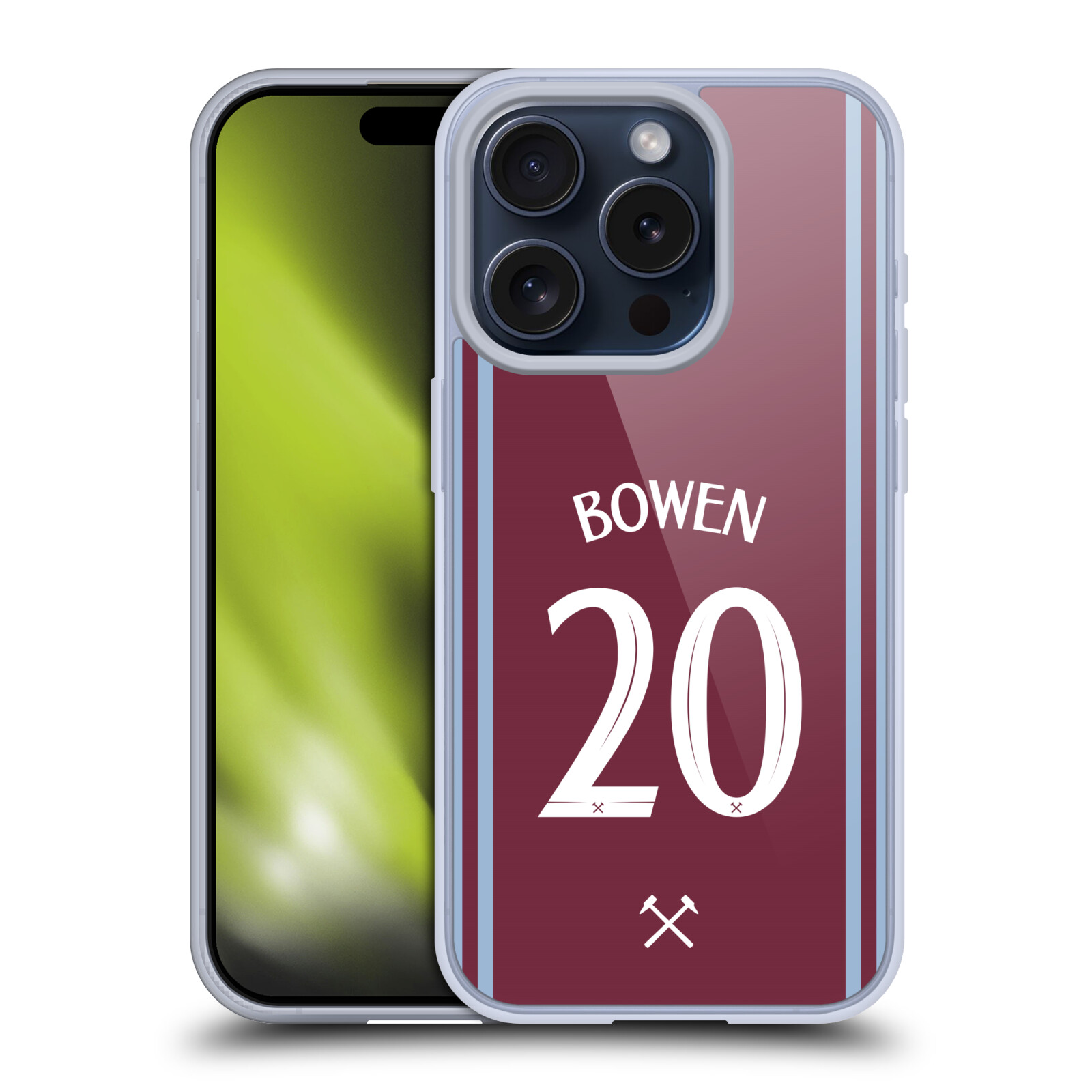 WEST HAM UNITED FC 2024/25 SPIELER HEIMSET GEL HÜLLE FÜR APPLE iPHONE HANDYS - Bild 11 von 15