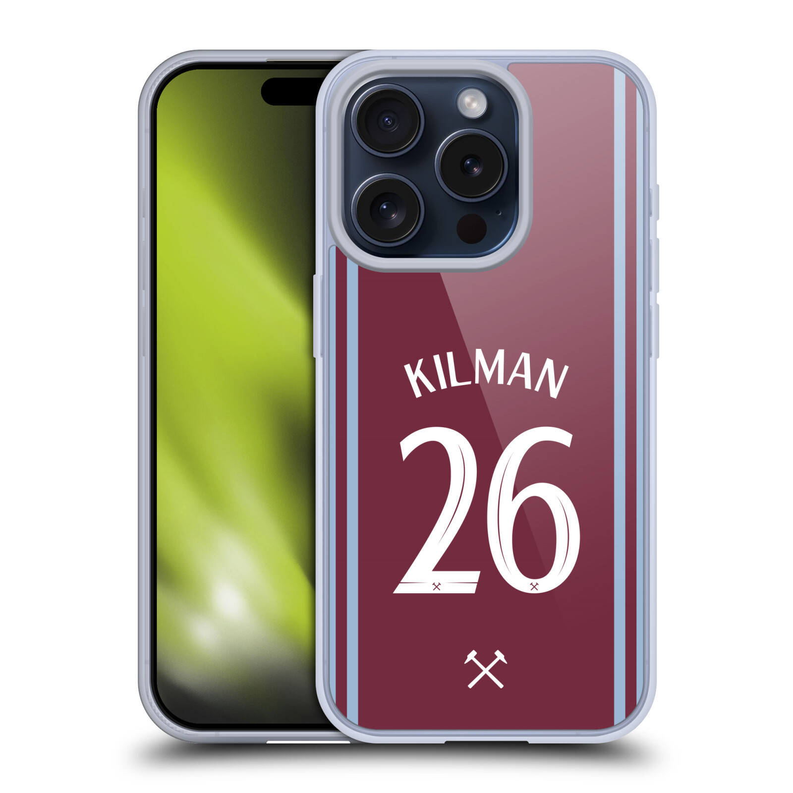 WEST HAM UNITED FC 2024/25 SPIELER HEIMSET GEL HÜLLE FÜR APPLE iPHONE HANDYS - Bild 13 von 15