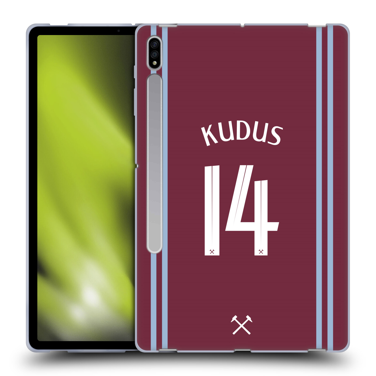 WEST HAM UNITED FC 2024/25 PLAYERS HOME KIT SOFT GEL CASE FOR SAMSUNG TABLETS 1 - Picture 12 of 13