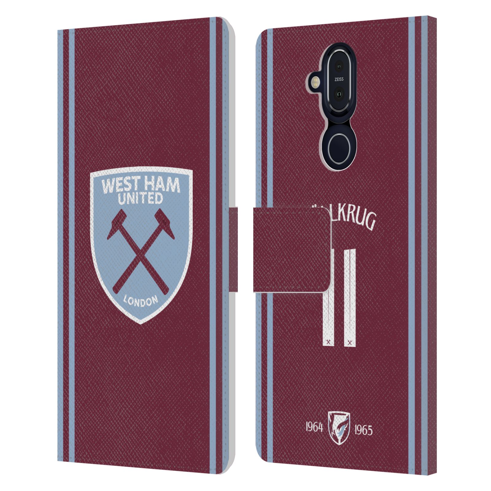 WEST HAM UNITED FC 2024/25 PLAYERS HOME KIT LEATHER BOOK CASE FOR NOKIA PHONES - Picture 15 of 15