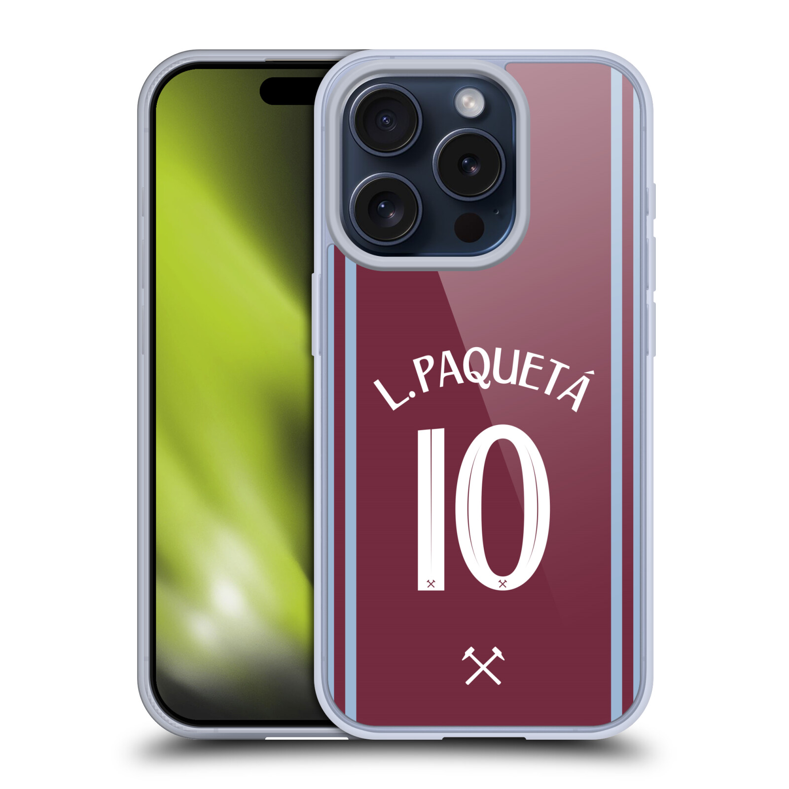 WEST HAM UNITED FC 2024/25 SPIELER HEIMSET GEL HÜLLE FÜR APPLE iPHONE HANDYS - Bild 12 von 15