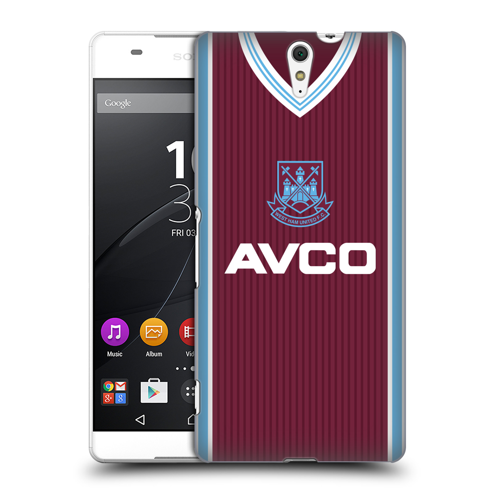 OFFICIAL WEST HAM UNITED FC RETRO KITS BACK CASE FOR SONY PHONES 2 - 第 12/12 張圖片