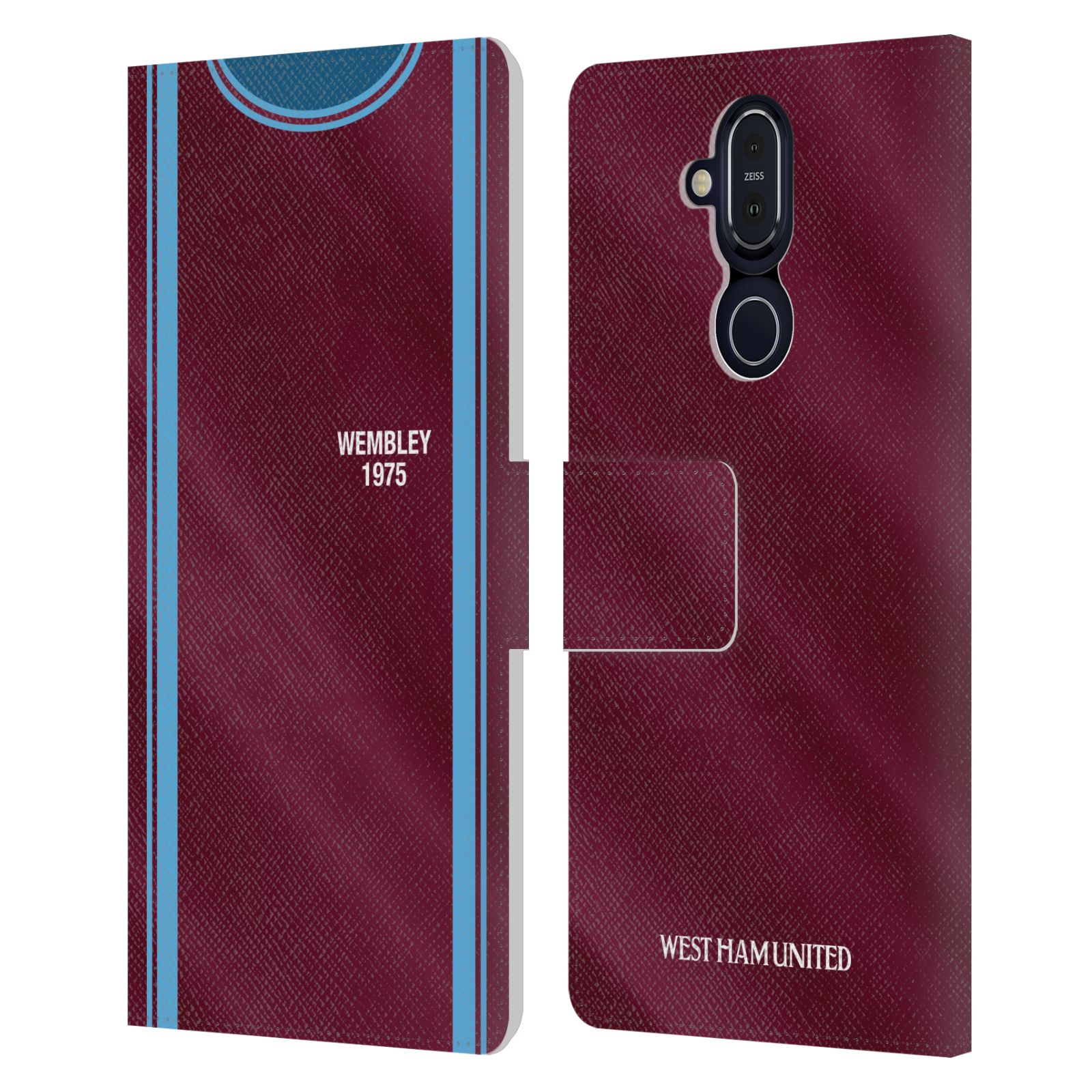 WEST HAM UNITED FC RETRO KITS LEATHER BOOK CASE FOR MICROSOFT NOKIA PHONES - 第 8/11 張圖片