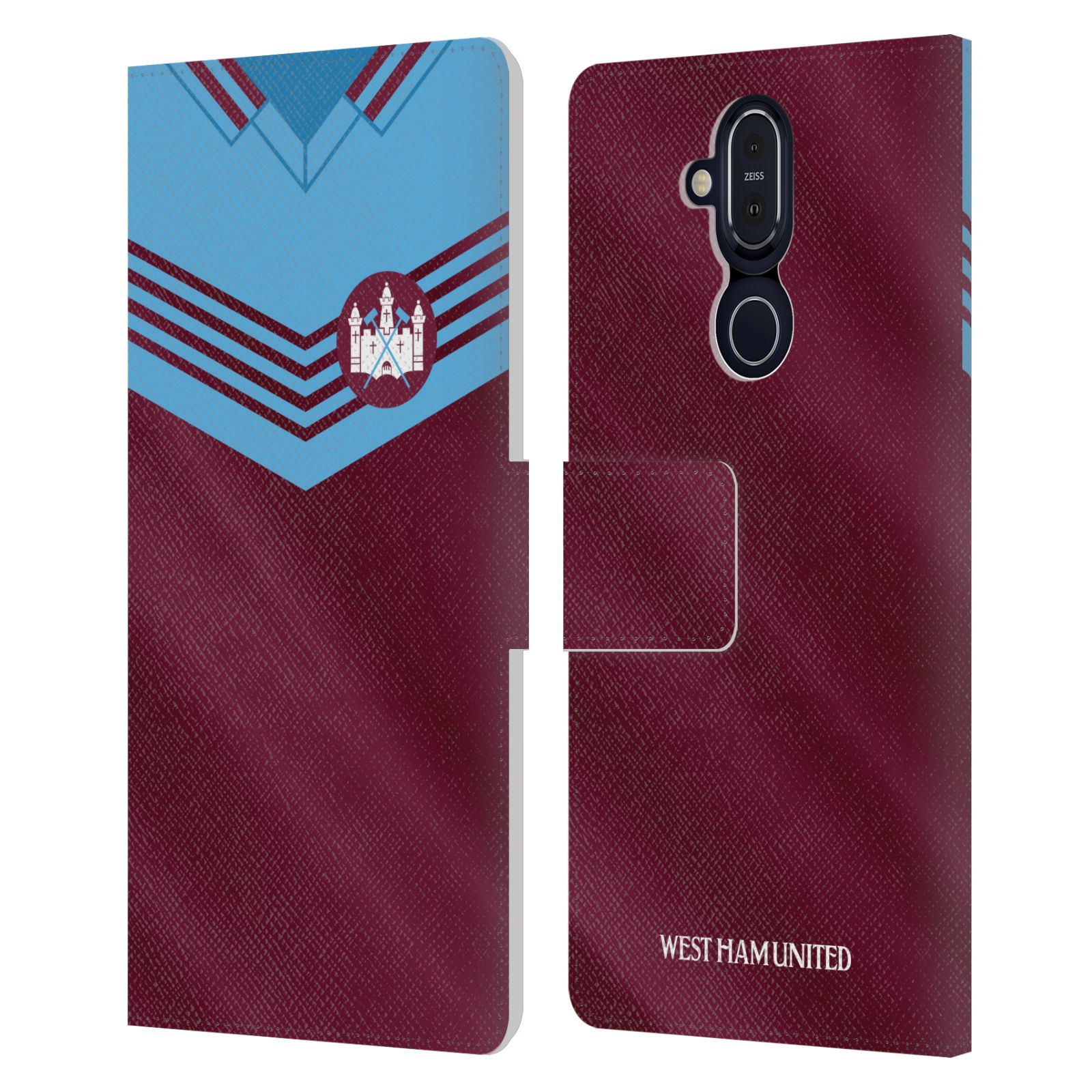WEST HAM UNITED FC RETRO KITS LEATHER BOOK CASE FOR MICROSOFT NOKIA PHONES - 第 9/11 張圖片