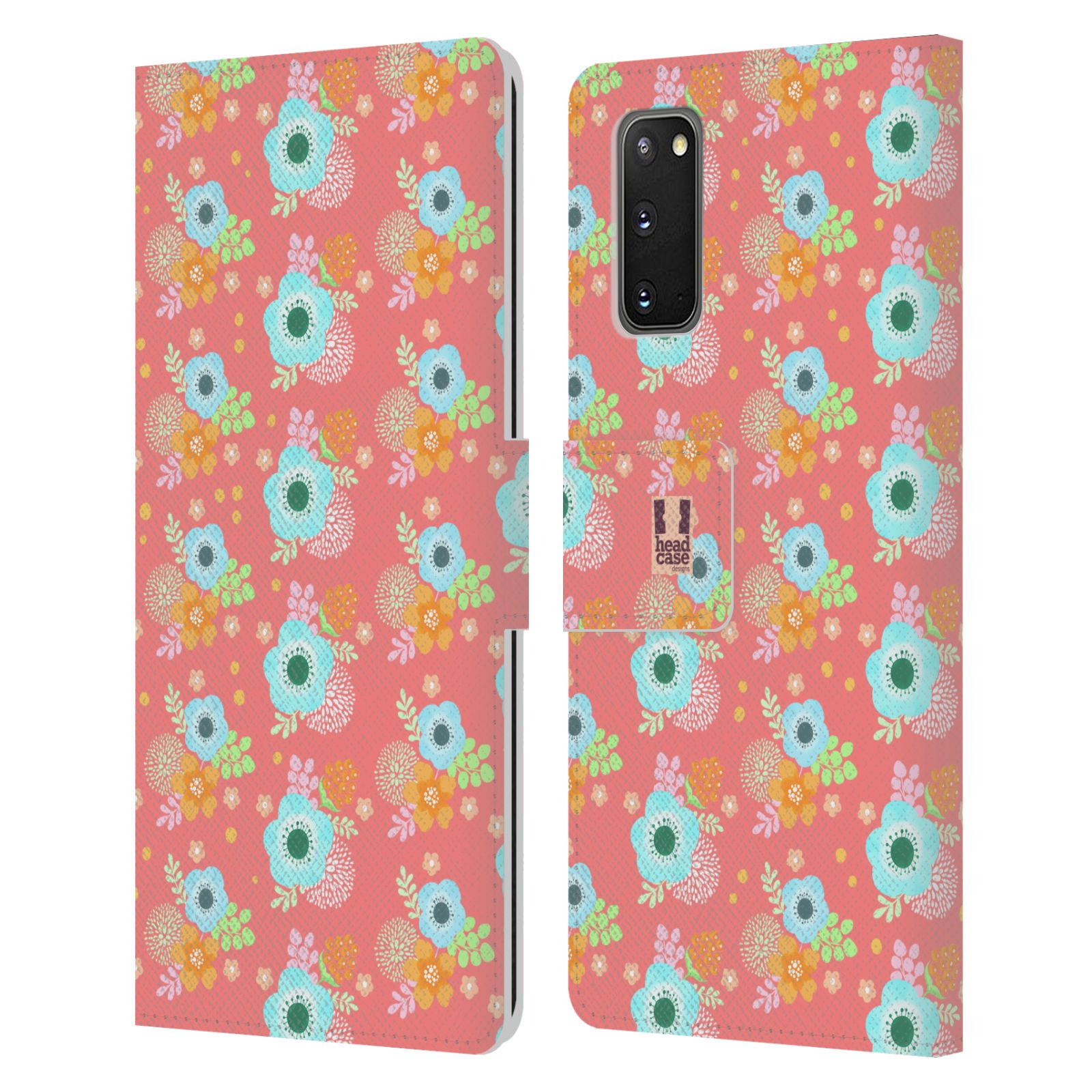 HEAD CASE DESIGNS WHIMSICAL FLOWERS LEATHER BOOK CASE FOR SAMSUNG PHONES 2 - Picture 8 of 11