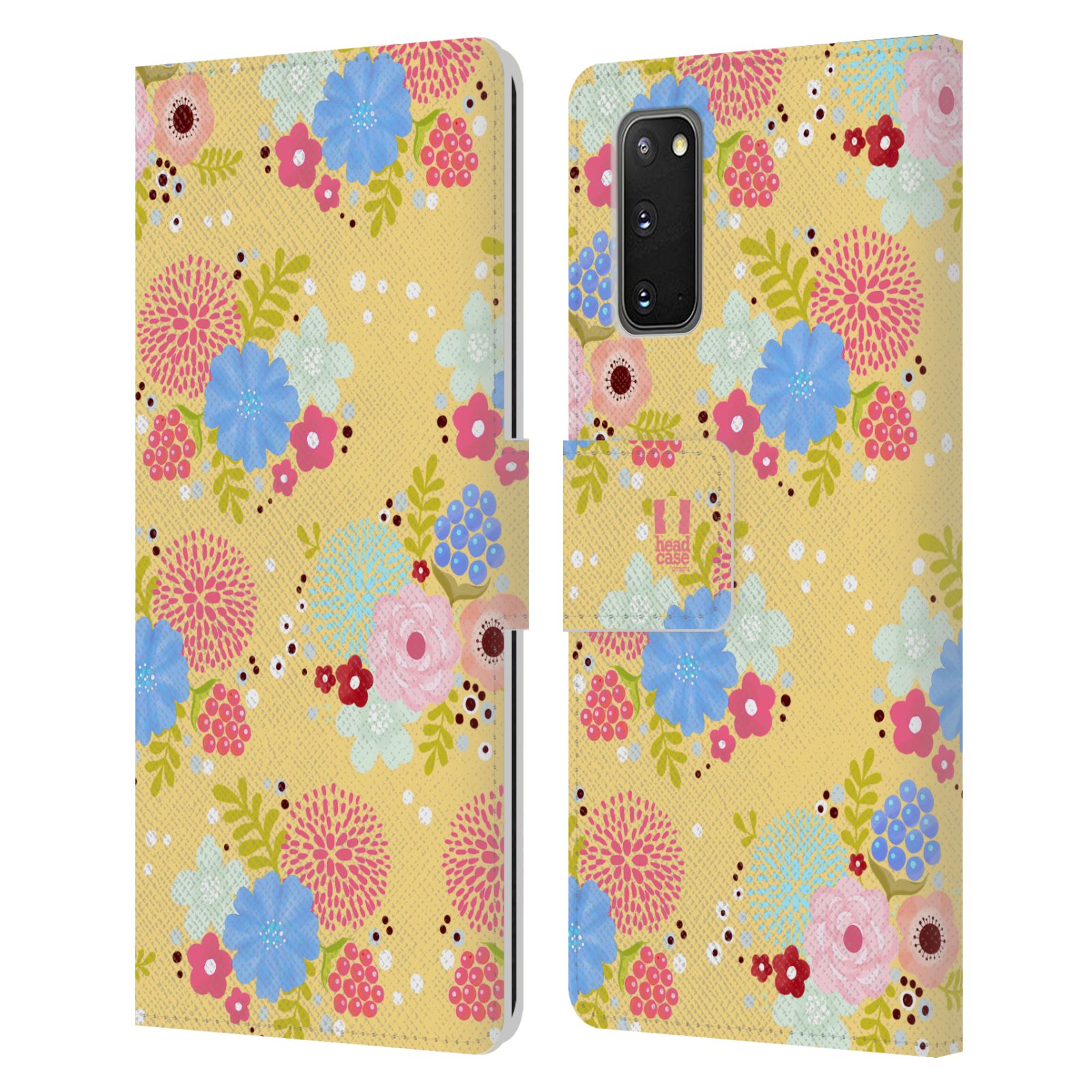HEAD CASE DESIGNS WHIMSICAL FLOWERS LEATHER BOOK CASE FOR SAMSUNG PHONES 2 - Picture 11 of 11