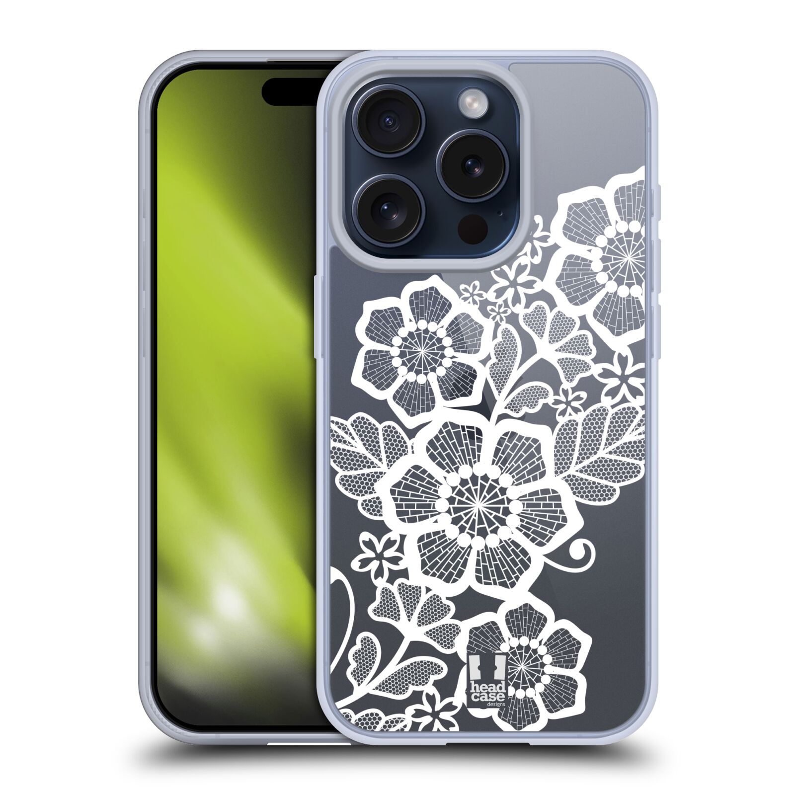 HEAD CASE DESIGNS WHITE LACE PRINTS SOFT GEL CASE FOR APPLE iPHONE PHONES - Picture 9 of 12