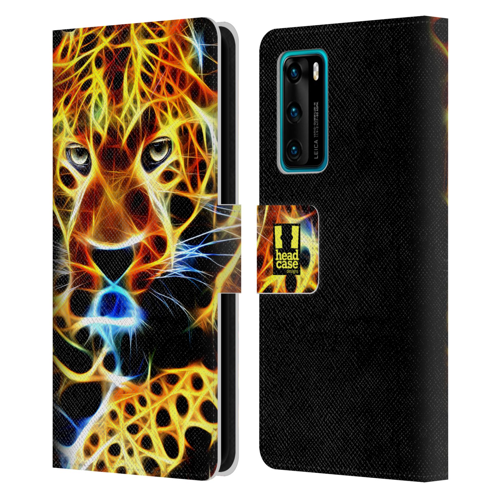 HEAD CASE DESIGNS WILDFIRE LEATHER BOOK WALLET CASE COVER FOR HUAWEI PHONES 4 - Picture 7 of 7