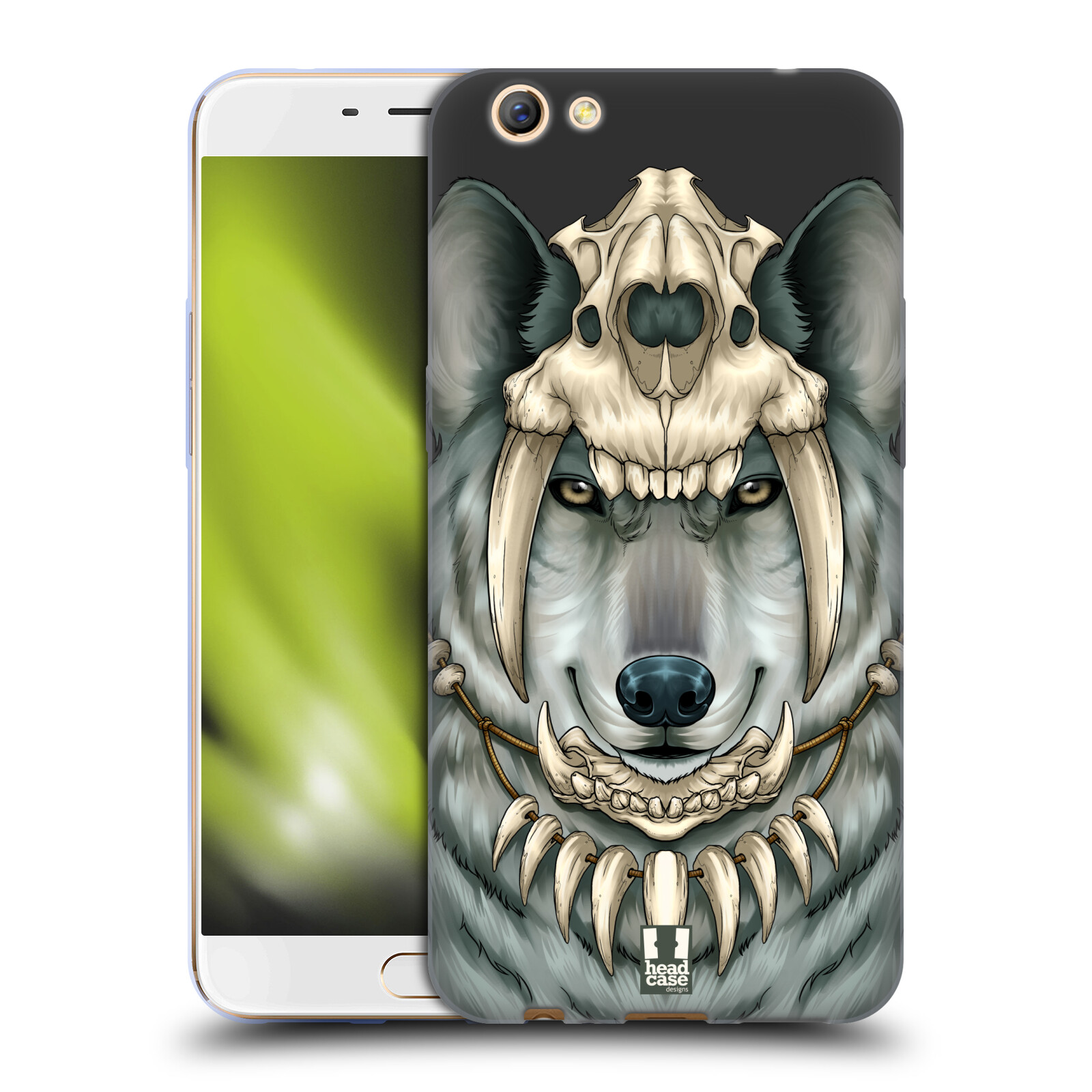 HEAD CASE DESIGNS WILDLIFE SKULL CROWN SOFT GEL CASE FOR OPPO PHONES