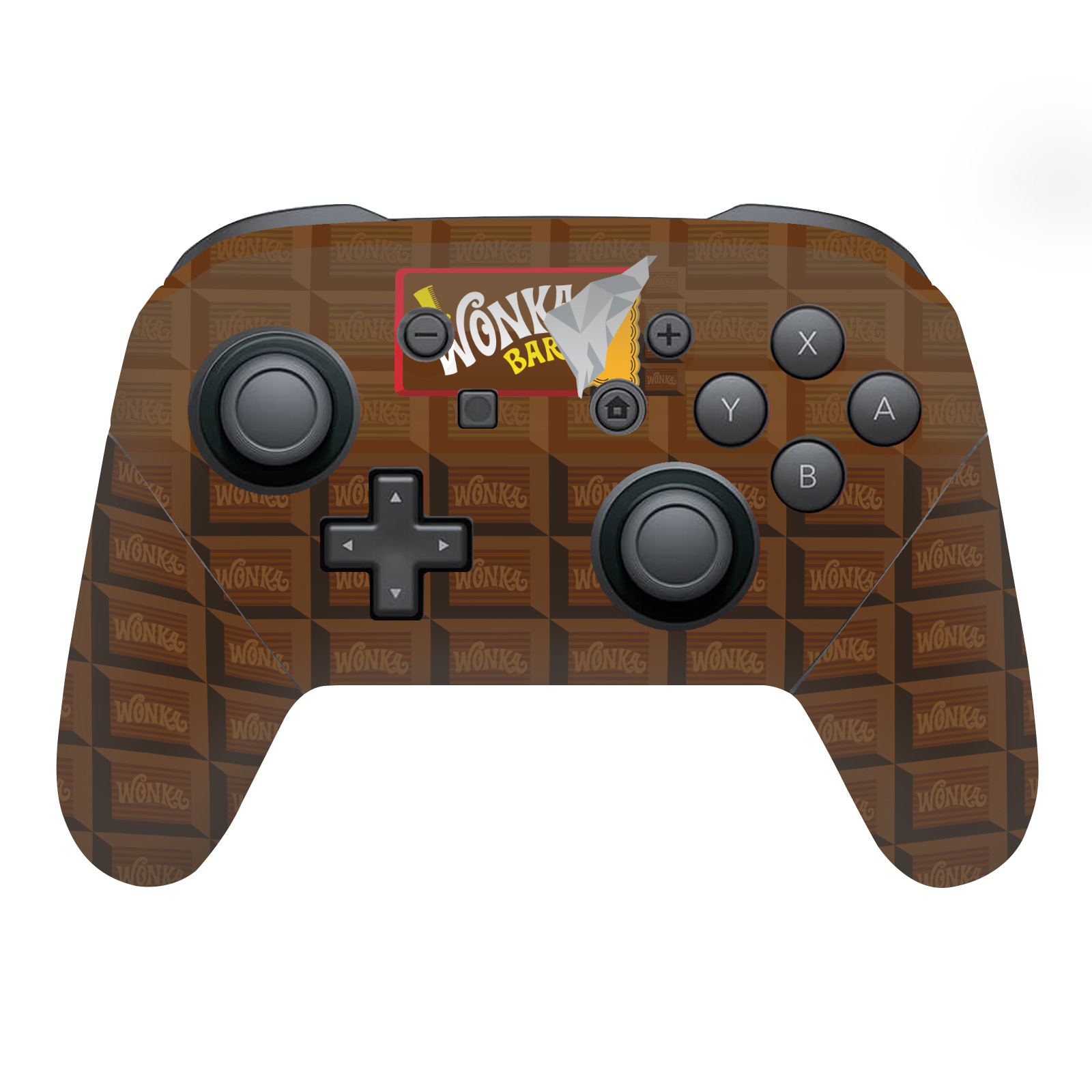 WILLY WONKA & THE CHOCOLATE FACTORY GRAPHICS SKIN NINTENDO SWITCH PRO CONTROLLER - Afbeelding 6 van 7