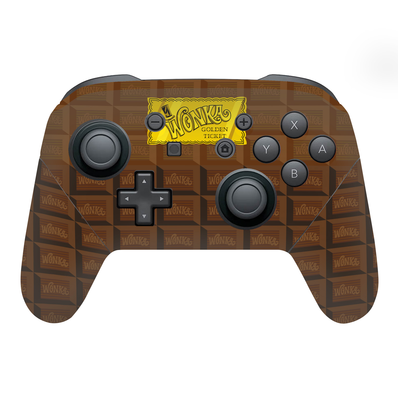 WILLY WONKA & THE CHOCOLATE FACTORY GRAPHICS SKIN NINTENDO SWITCH PRO CONTROLLER - Afbeelding 7 van 7