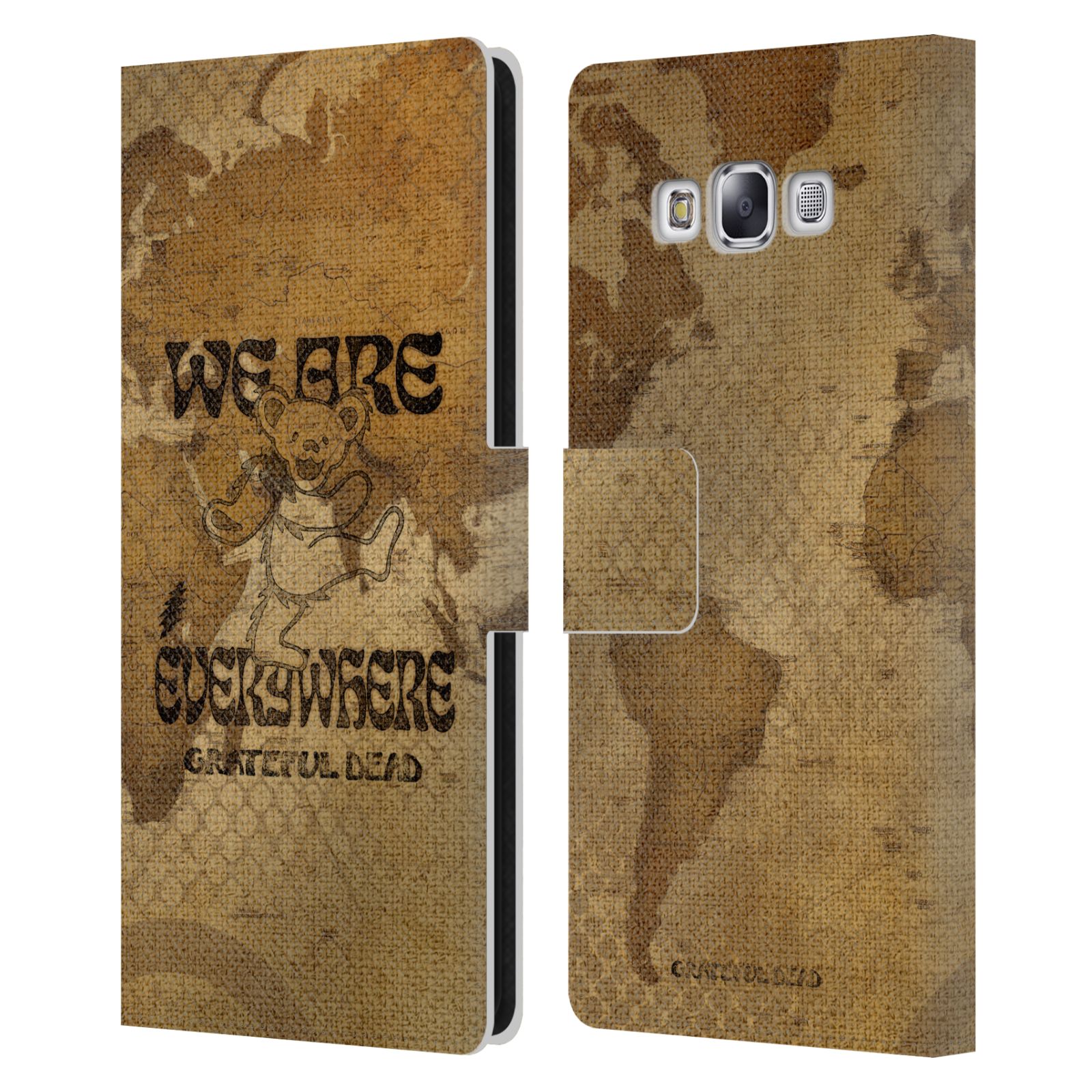 OFFICIAL GRATEFUL DEAD GRAPHICS LEATHER BOOK CASE FOR SAMSUNG PHONES 3