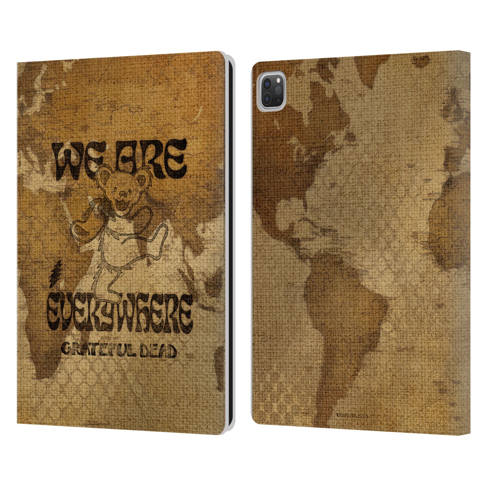 LEDER-BOOK-WALLET-HÜLLE ORIGINAL THANKS DEAD GRAFIK FÜR APPLE iPAD - Bild 7 von 10