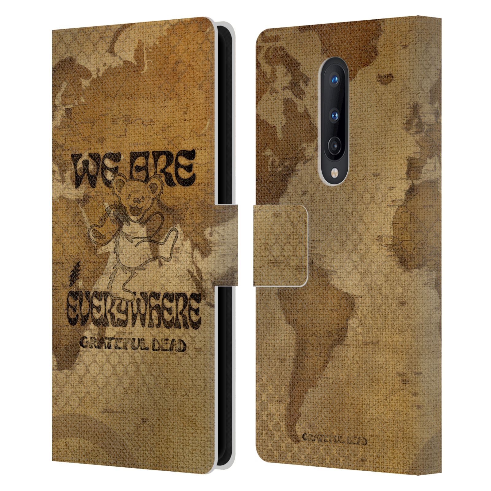 OFFICIAL GRATEFUL DEAD GRAPHICS LEATHER BOOK CASE FOR ONEPLUS PHONES