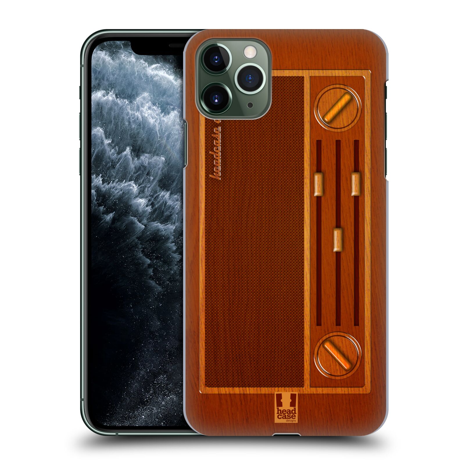 HEAD CASE DESIGNS WOODEN GADGET HARD BACK CASE FOR APPLE iPHONE PHONES