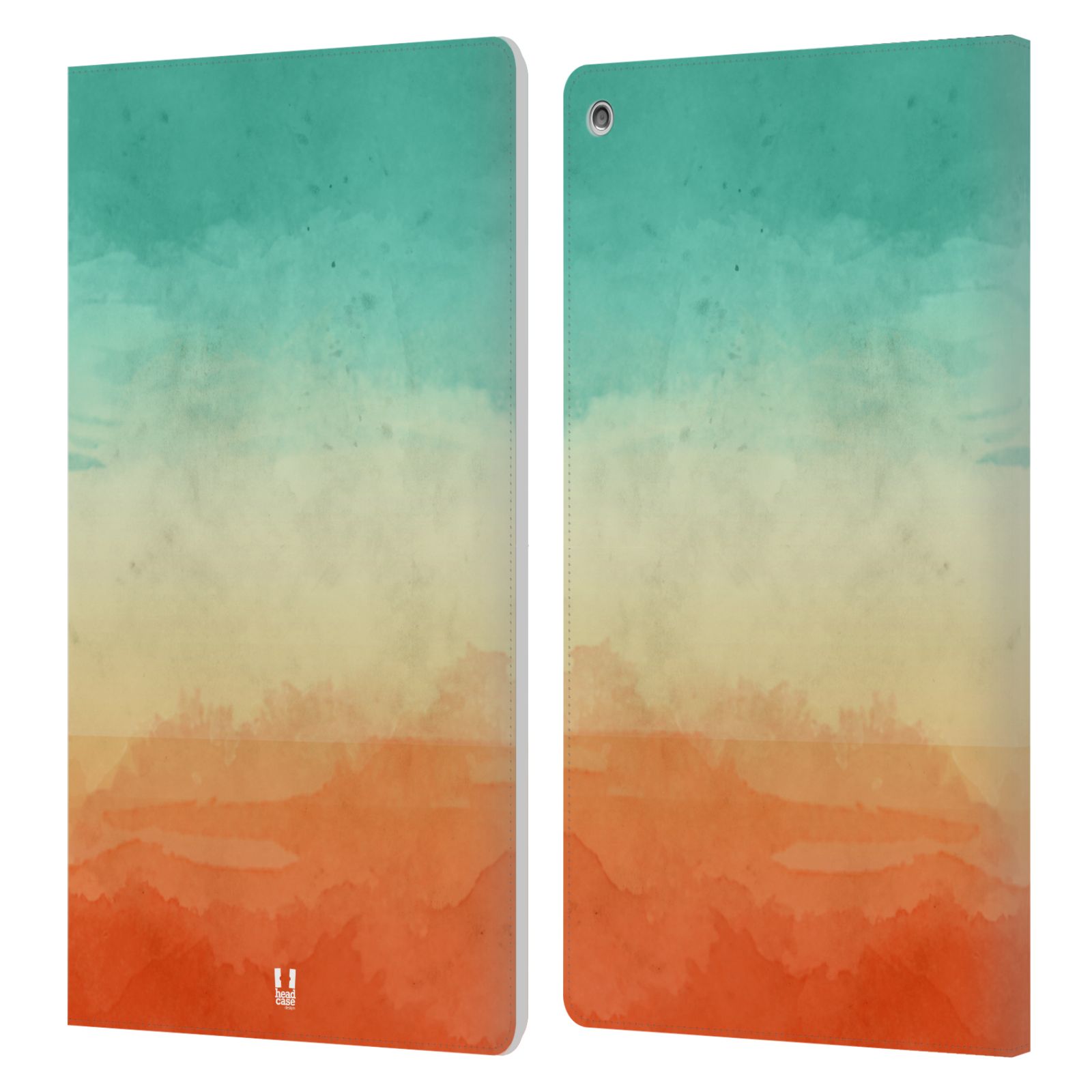 HEAD CASE DESIGNS COLOUR OMBRE LEATHER BOOK CASE & WALLPAPER FOR AMAZON FIRE - Picture 12 of 15