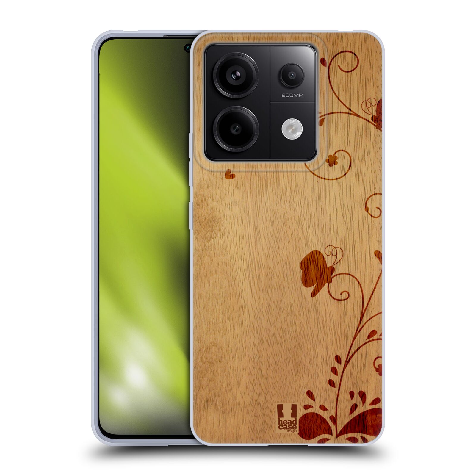 Silikonové pouzdro na mobil Xiaomi Redmi Note 13 Pro 5G / Poco X6 5G - Head Case - WOODART SWIRL (Silikonový kryt, obal, pouzdro na mobilní telefon Xiaomi Redmi Note 13 Pro 5G / Poco X6 5G s motivem WOODART SWIRL)