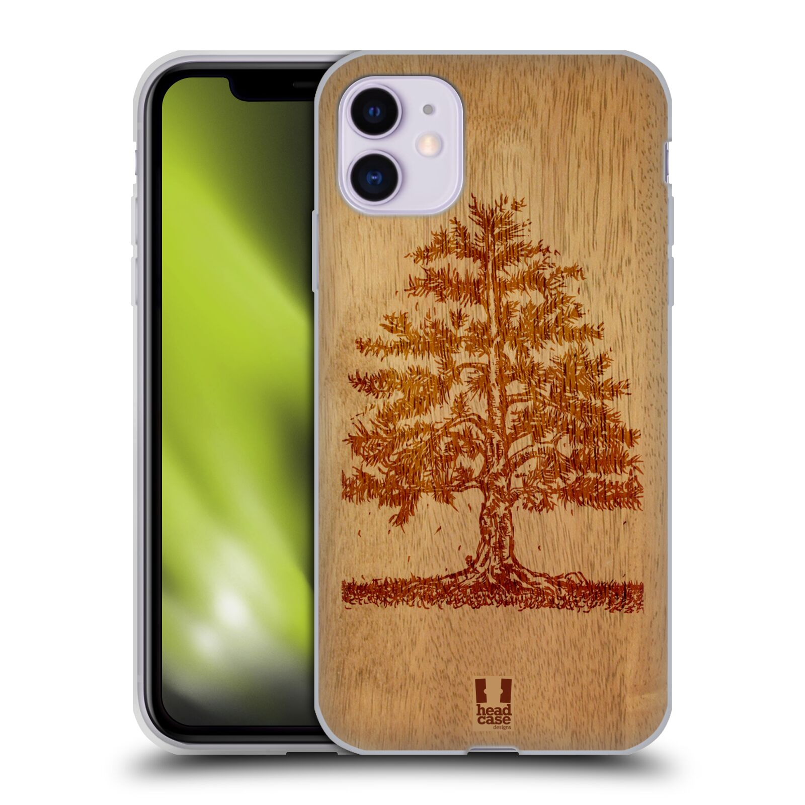 Silikonové pouzdro na mobil Apple iPhone 11 - Head Case - WOODART TREE (Silikonový kryt, obal, pouzdro na mobilní telefon Apple iPhone 11 s displejem 6,1" s motivem WOODART TREE)