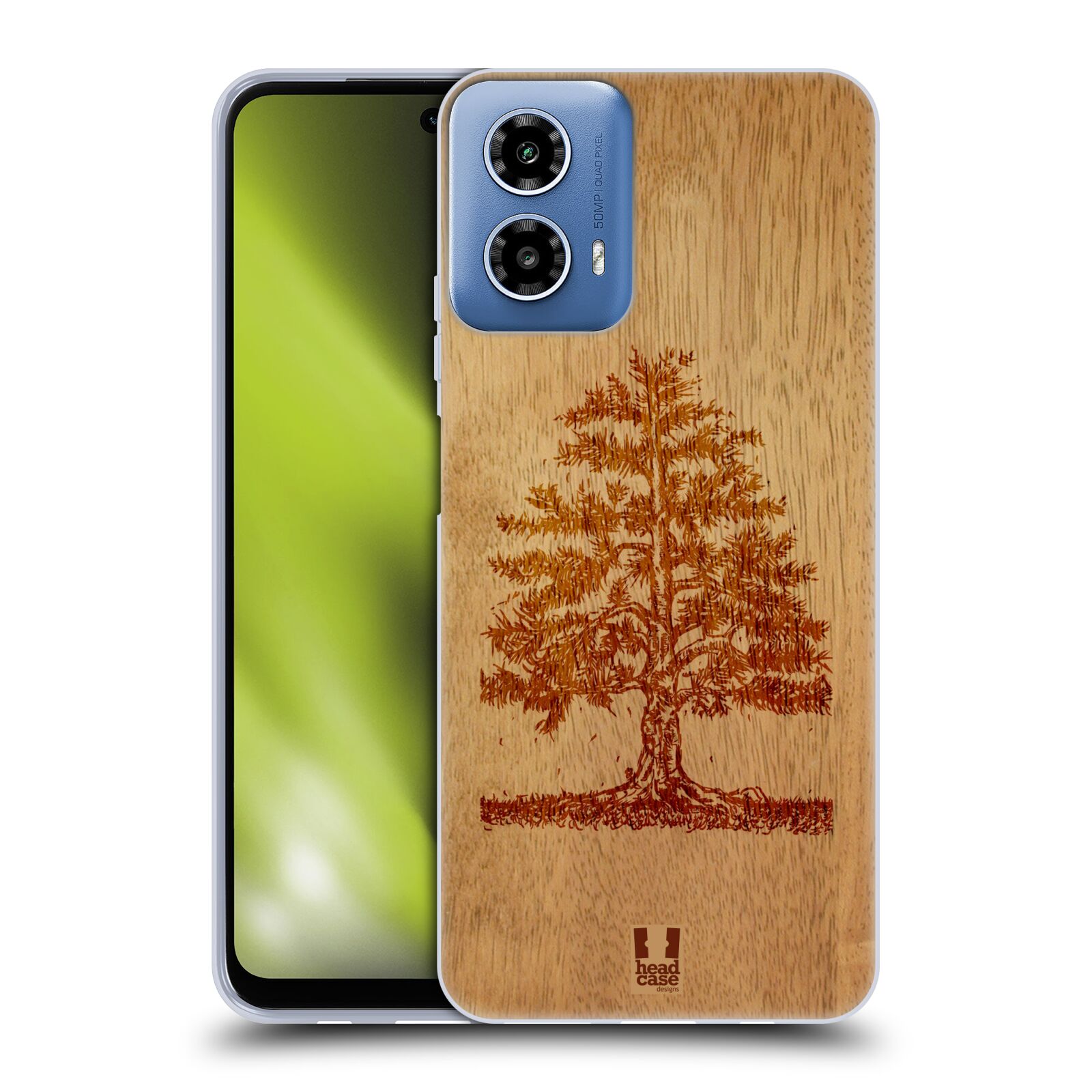 Silikonové pouzdro na mobil Motorola Moto G34 5G - Head Case - WOODART TREE (Silikonový kryt, obal, pouzdro na mobilní telefon Motorola Moto G34 5G s motivem WOODART TREE)