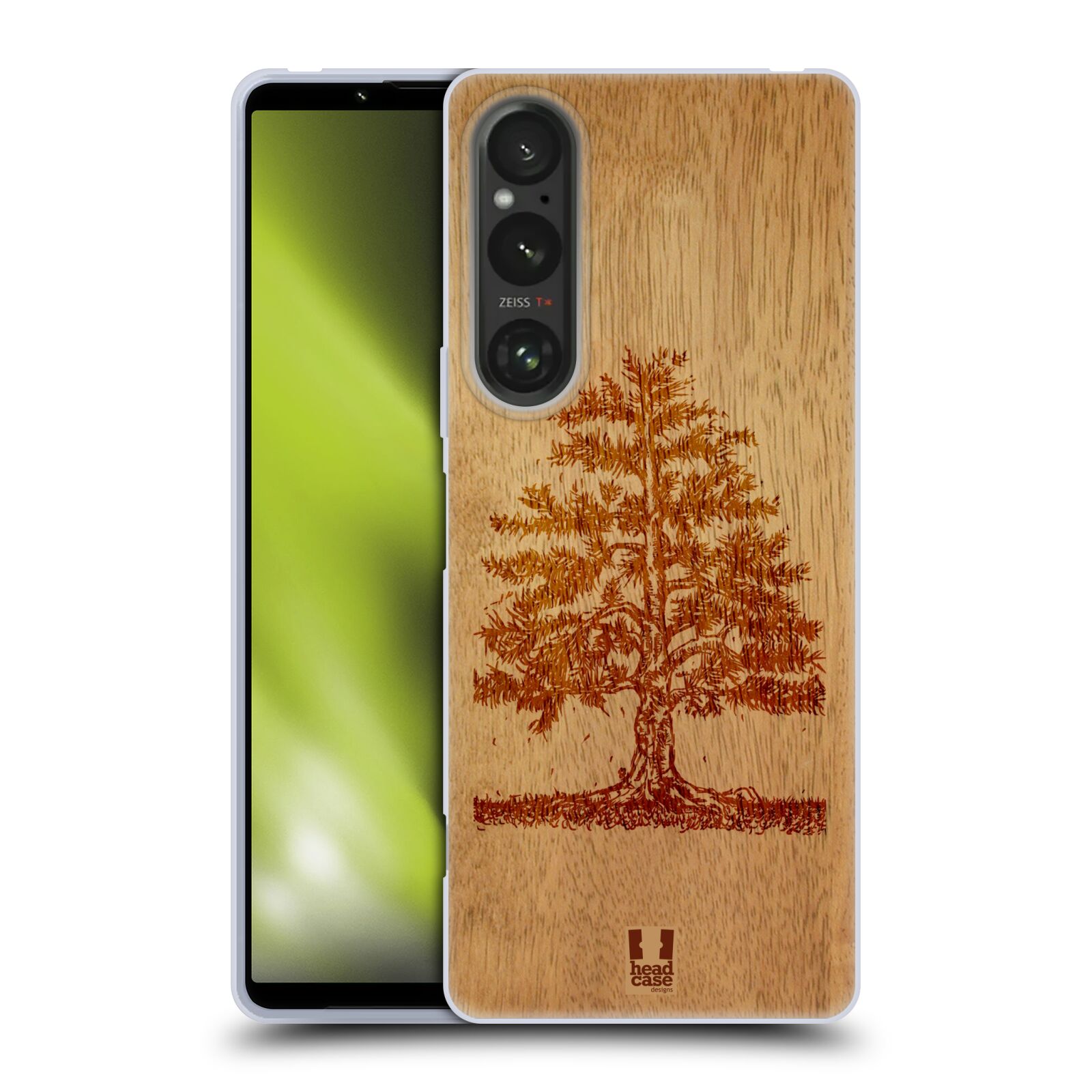 Silikonové pouzdro - Sony Xperia 1 V - Head Case - WOODART TREE (Silikonový kryt, obal, pouzdro na mobilní telefon Sony Xperia 1 V s motivem WOODART TREE)