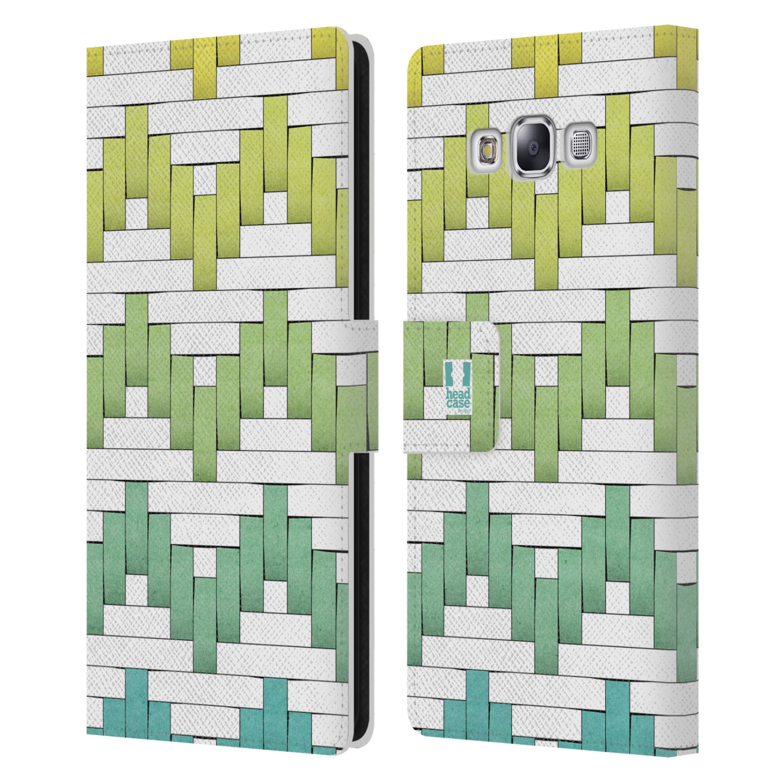 HEAD CASE DESIGNS WOVEN PAPER PATTERN LEATHER BOOK CASE FOR SAMSUNG PHONES 3 - Picture 10 of 12