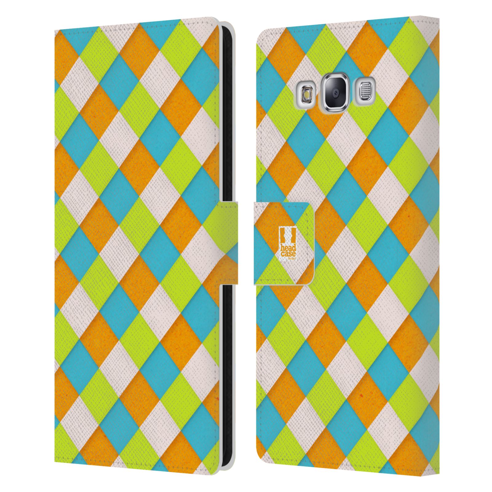 HEAD CASE DESIGNS WOVEN PAPER PATTERN LEATHER BOOK CASE FOR SAMSUNG PHONES 3 - Picture 11 of 12