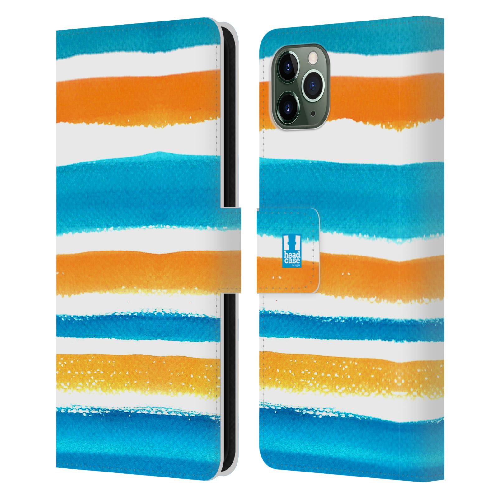 HEAD CASE RAYURES D'AQUARELLE ÉTUI COQUE EN CUIR POUR APPLE iPHONE TÉLÉPHONES - Photo 9 sur 11