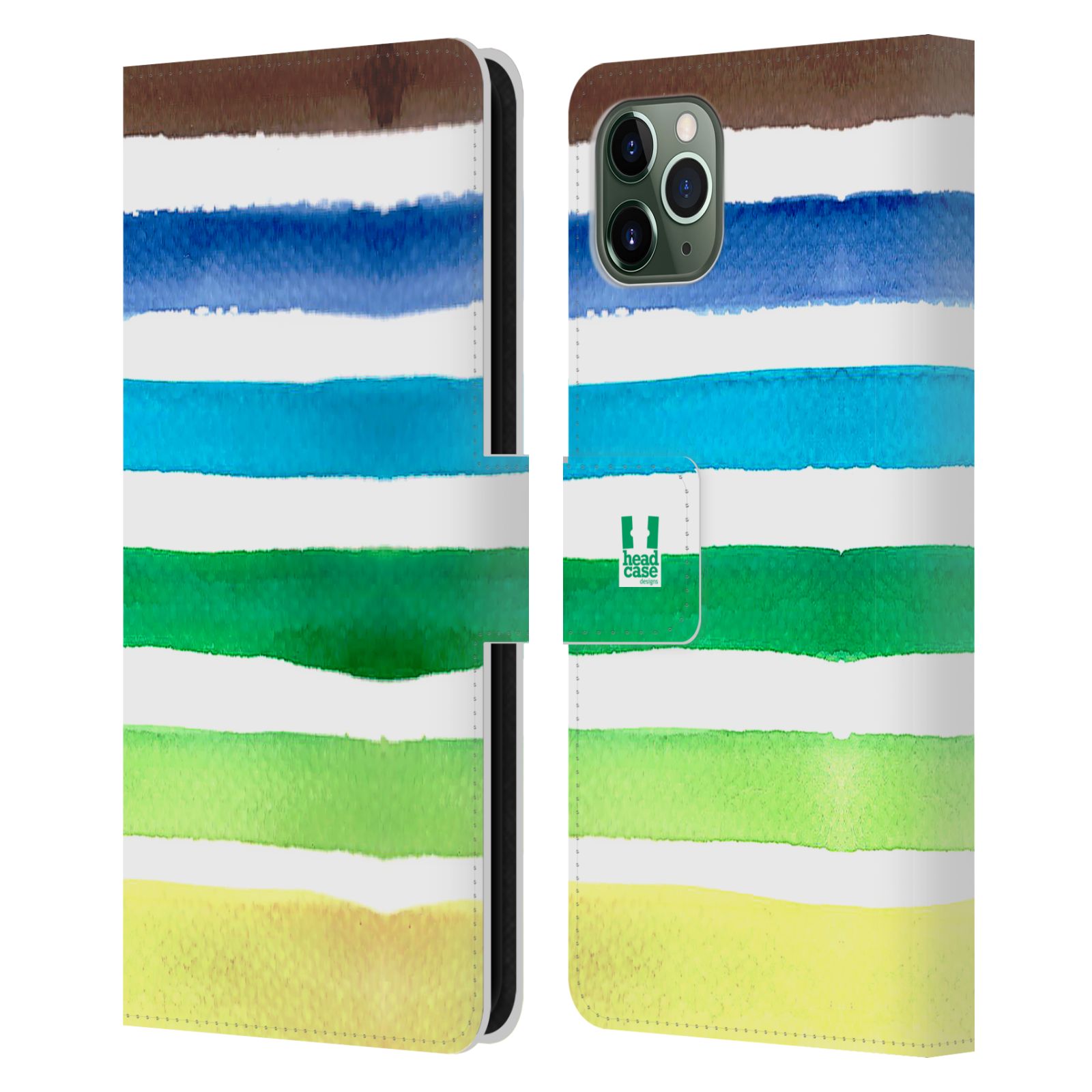 HEAD CASE RAYURES D'AQUARELLE ÉTUI COQUE EN CUIR POUR APPLE iPHONE TÉLÉPHONES - Photo 11 sur 11