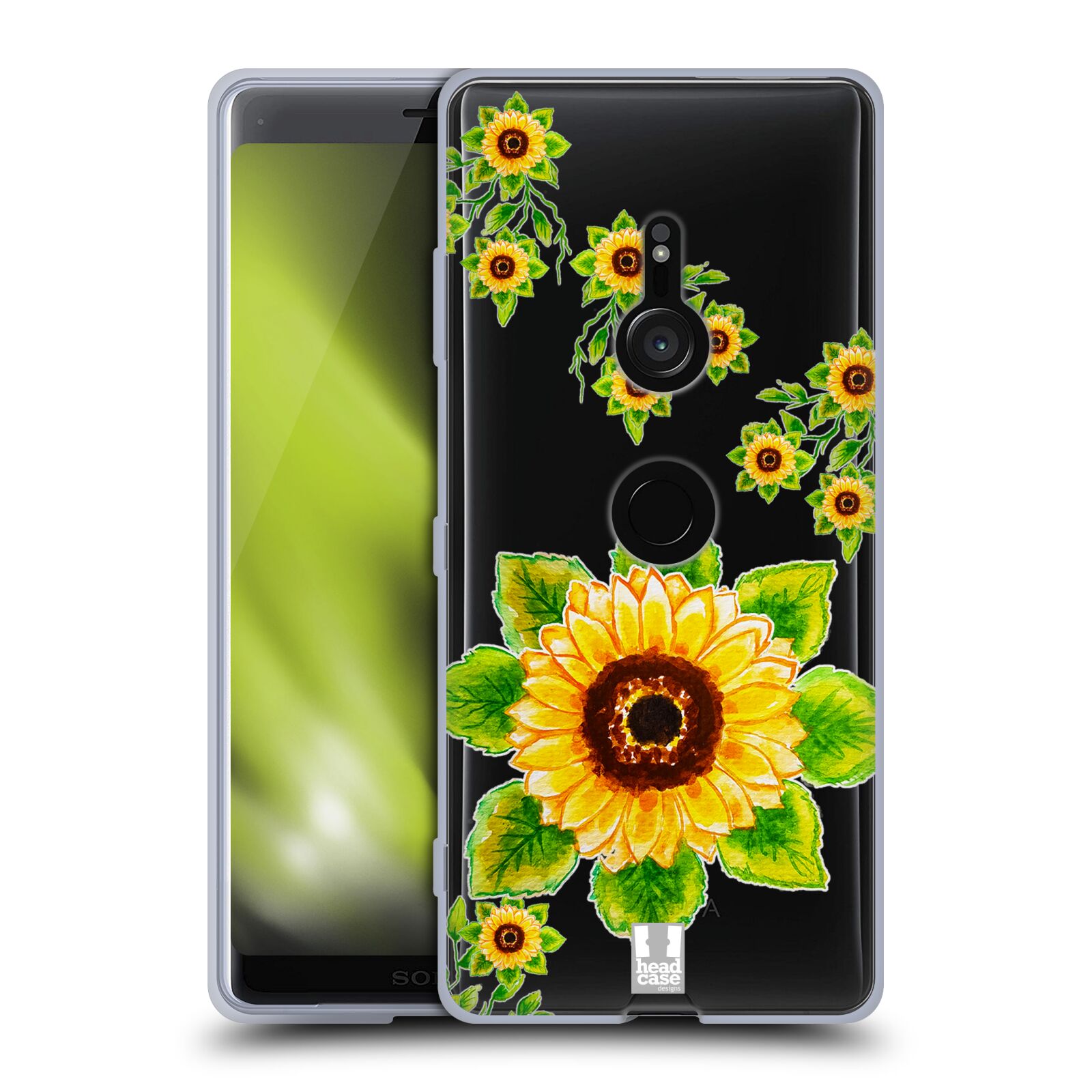 HEAD CASE DESIGNS WATERCOLOURED FLORALS SOFT GEL CASE FOR SONY PHONES 1 - Picture 9 of 10