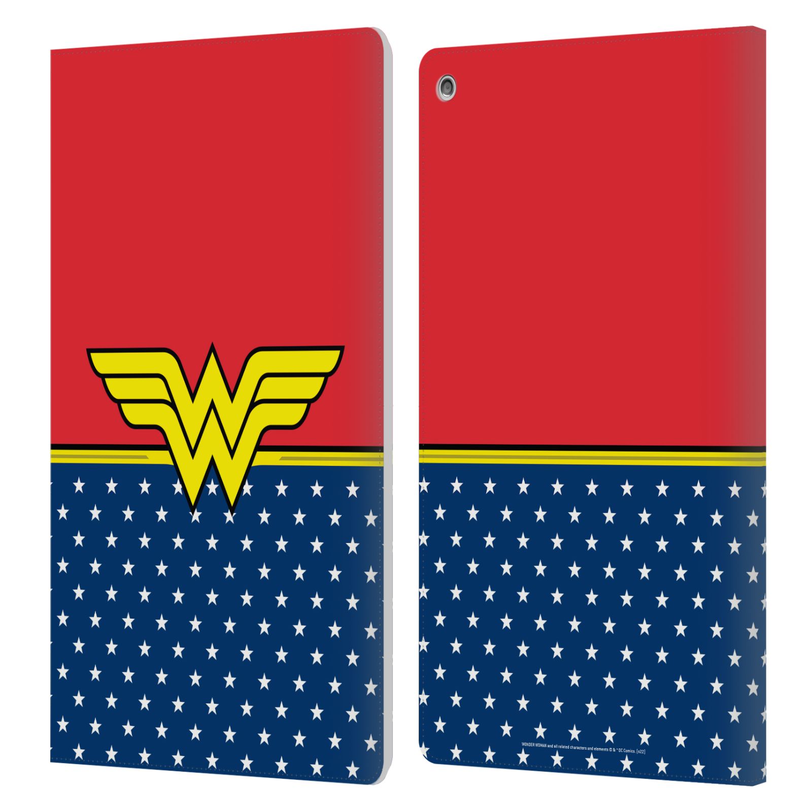 OFFICIAL WONDER WOMAN DC COMICS LOGOS LEATHER BOOK WALLET CASE FOR AMAZON FIRE - Picture 8 of 12