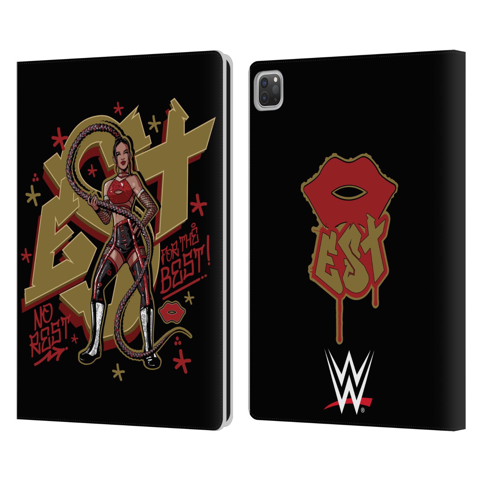 OFFICIAL WWE BIANCA BELAIR LEATHER BOOK WALLET CASE COVER FOR APPLE iPAD - Picture 8 of 9