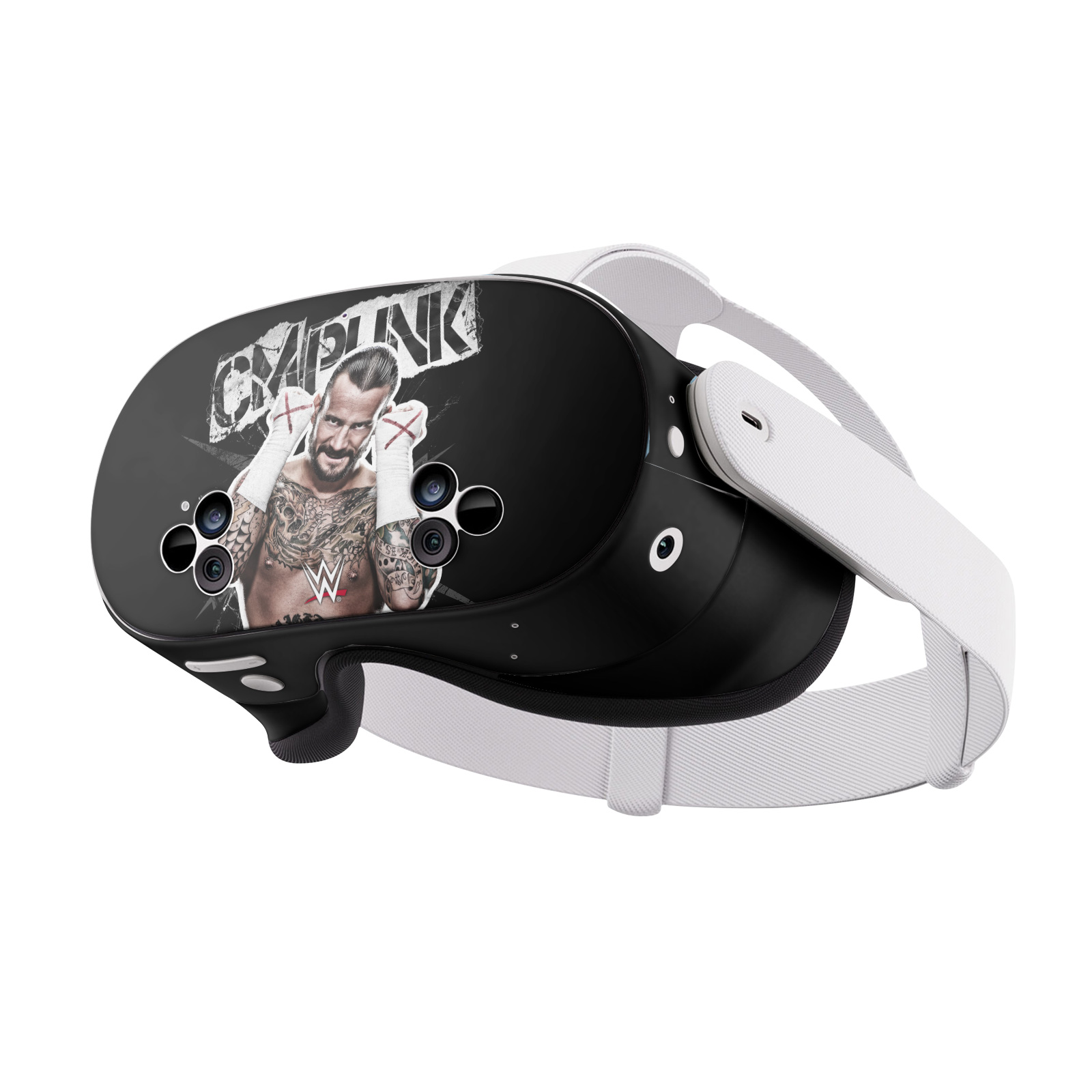 OFFICIAL WWE CM PUNK VINYL STICKER SKIN DECAL FOR META QUEST 3S