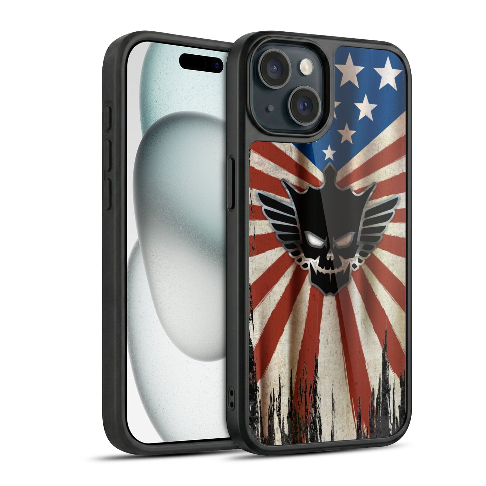 Distressed Flag Hard MagSafe Case for iPhone 15