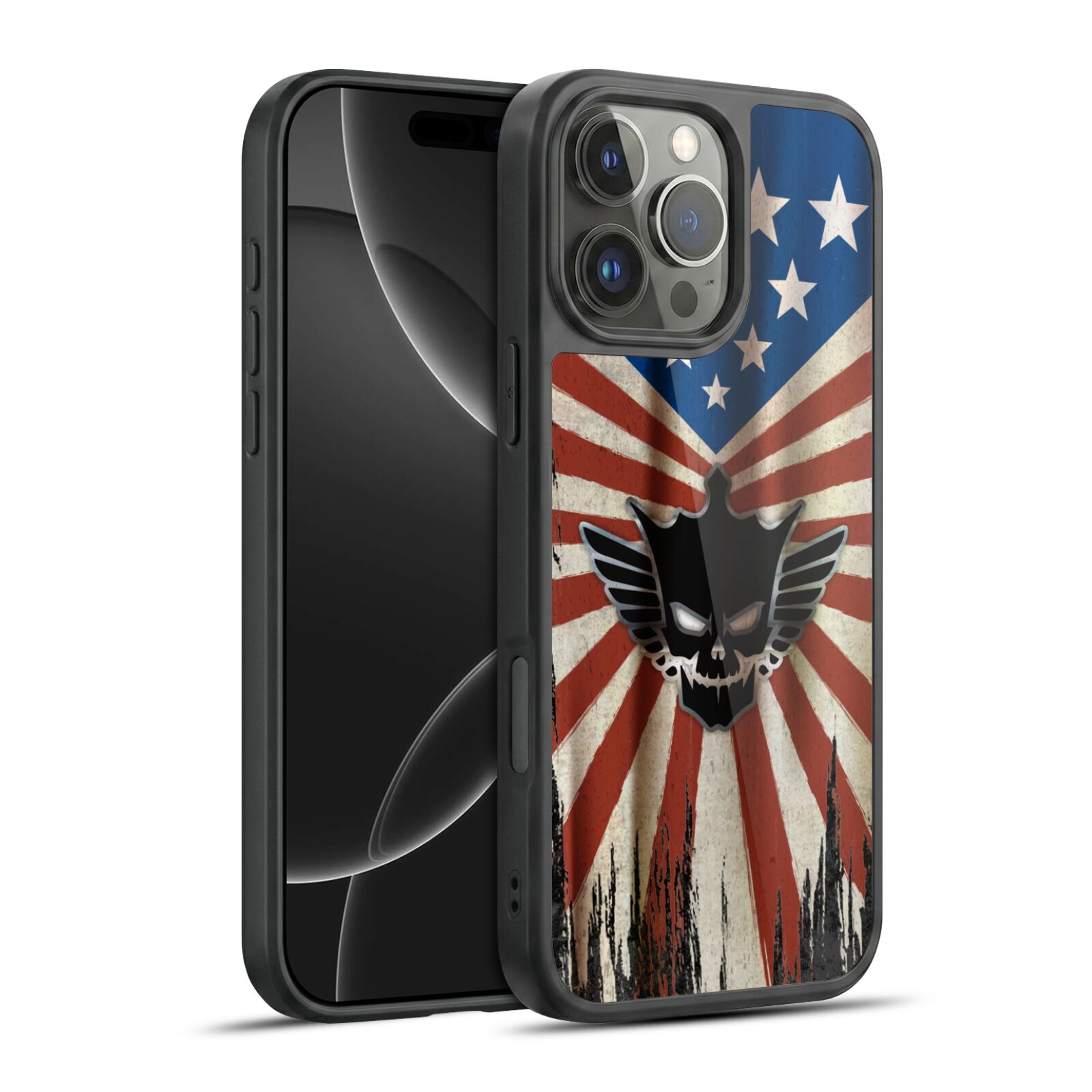Distressed Flag Hard MagSafe Case for iPhone 16 Pro Max