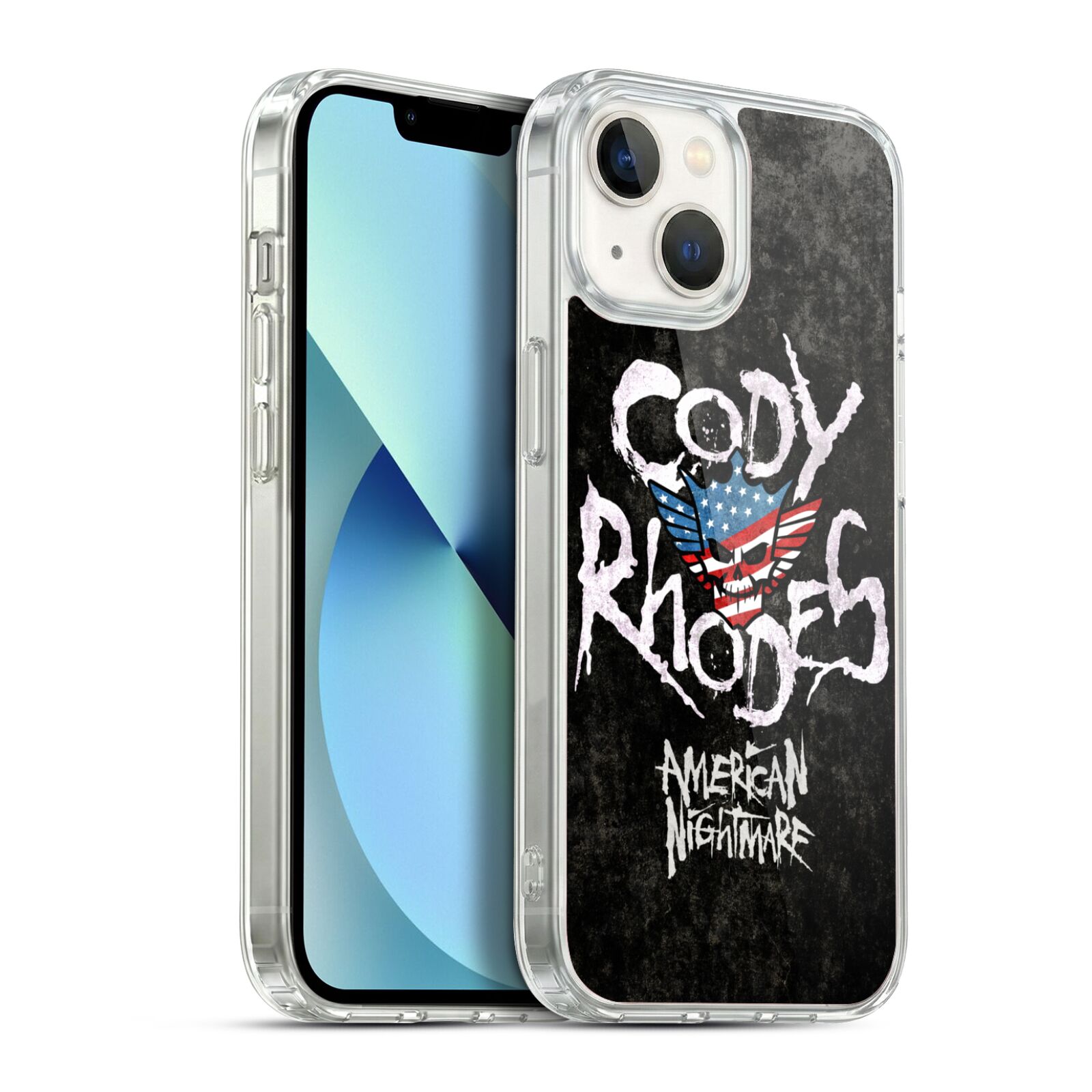 Distressed Name Hybrid MagSafe Case for iPhone 13