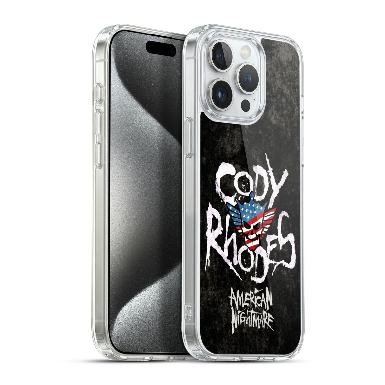 Distressed Name Hybrid MagSafe Case for iPhone 15 Pro Max