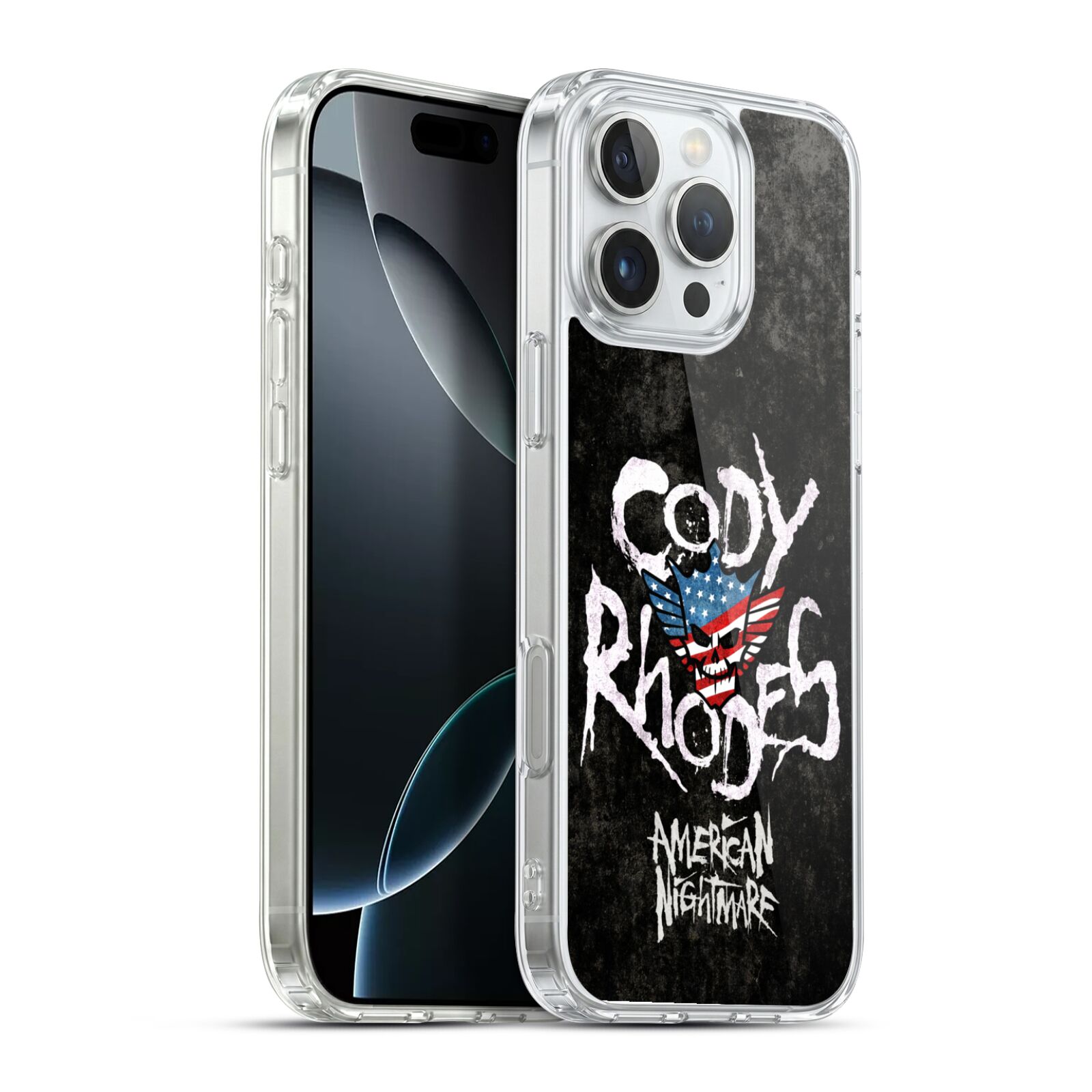 Distressed Name Hybrid MagSafe Case for iPhone 16 Pro Max
