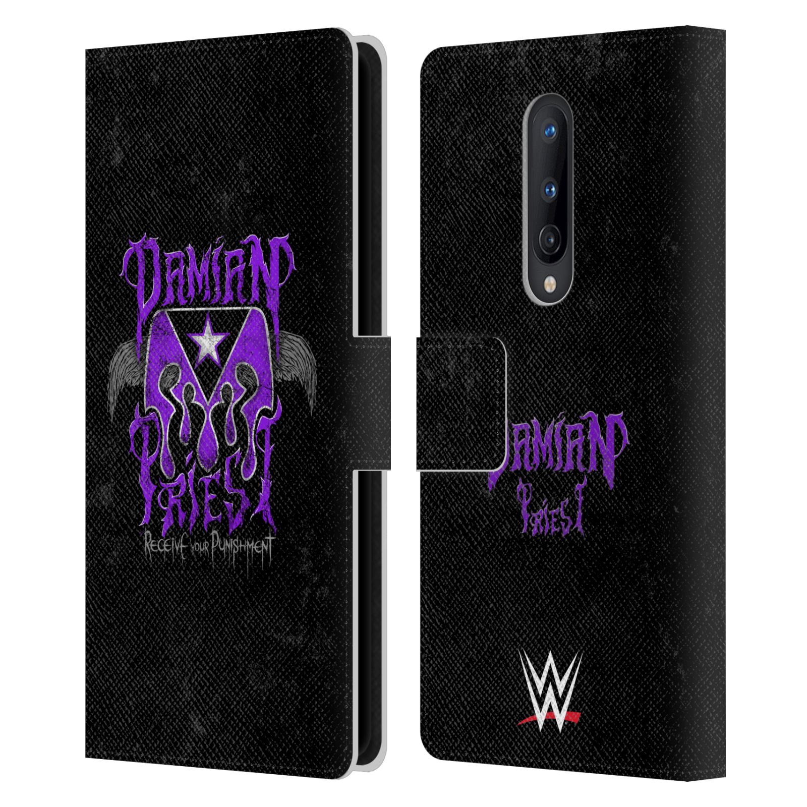 OFFICIAL WWE DAMIAN PRIEST LEATHER BOOK WALLET CASE COVER FOR ONEPLUS PHONES - Picture 8 of 8