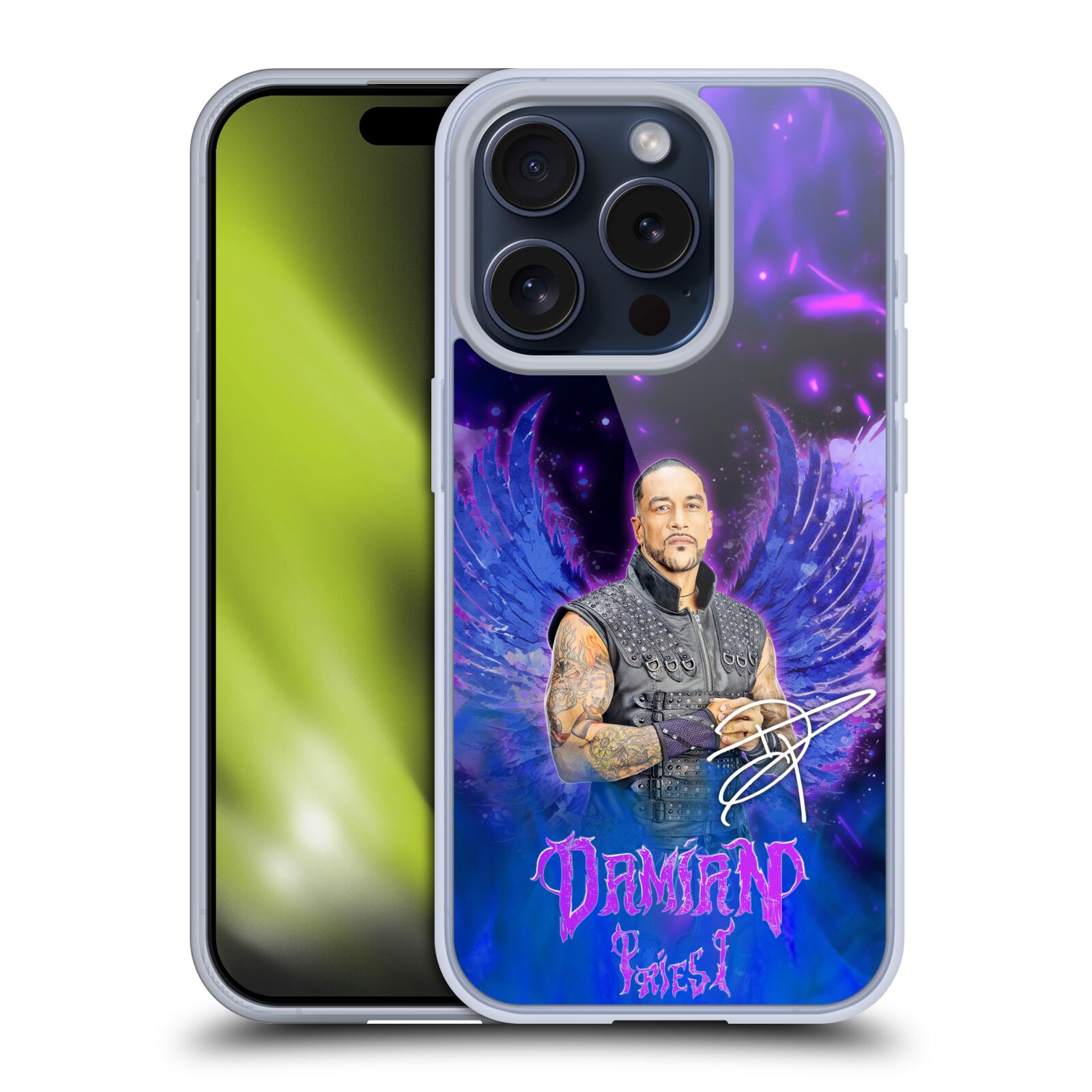 OFFICIAL WWE DAMIAN PRIEST SOFT GEL CASE FOR APPLE iPHONE PHONES - Picture 8 of 9