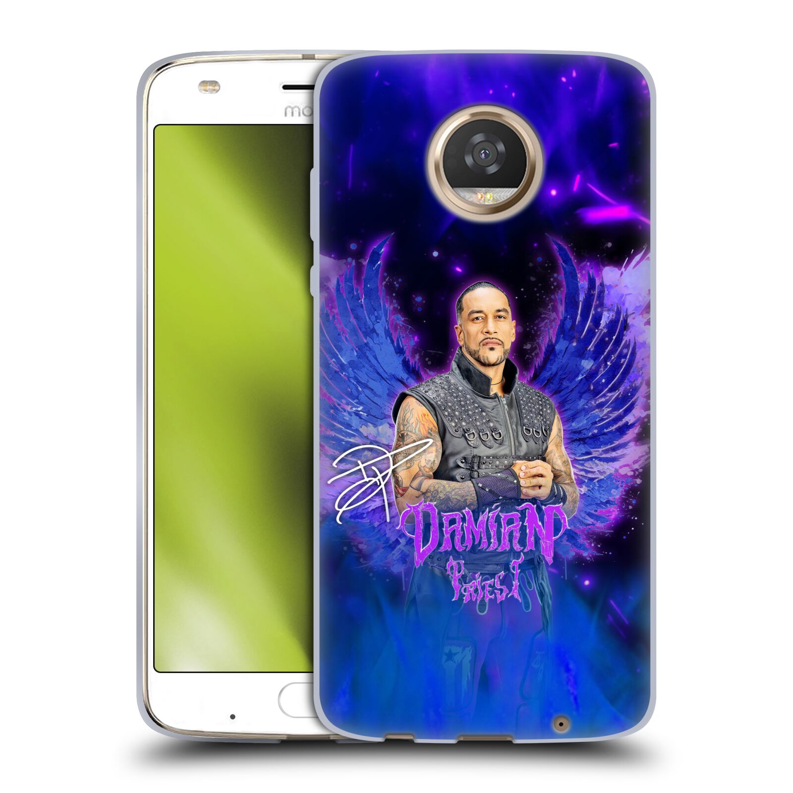 OFFICIAL WWE DAMIAN PRIEST SOFT GEL CASE FOR MOTOROLA PHONES - Picture 8 of 9