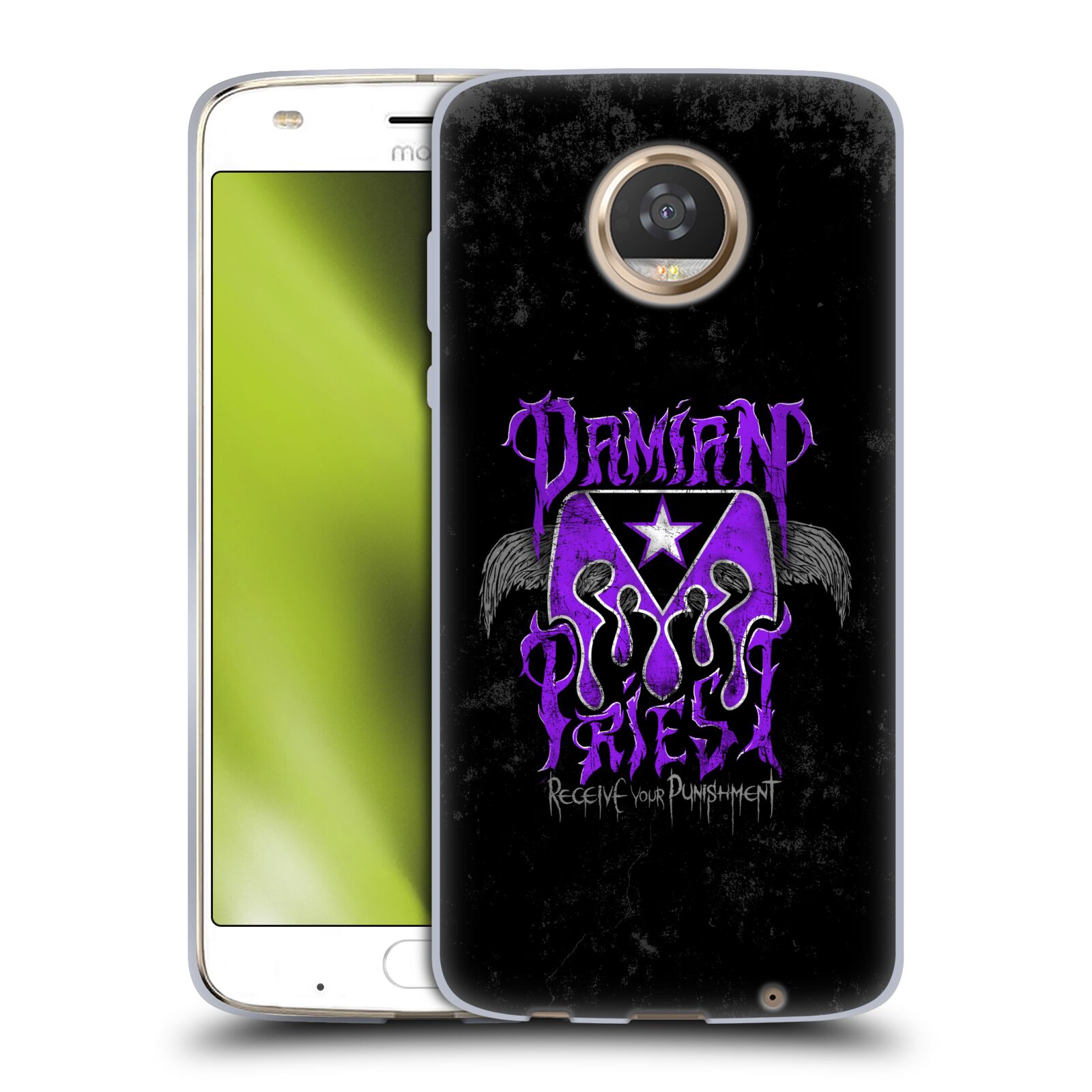 OFFICIAL WWE DAMIAN PRIEST SOFT GEL CASE FOR MOTOROLA PHONES - Picture 9 of 9