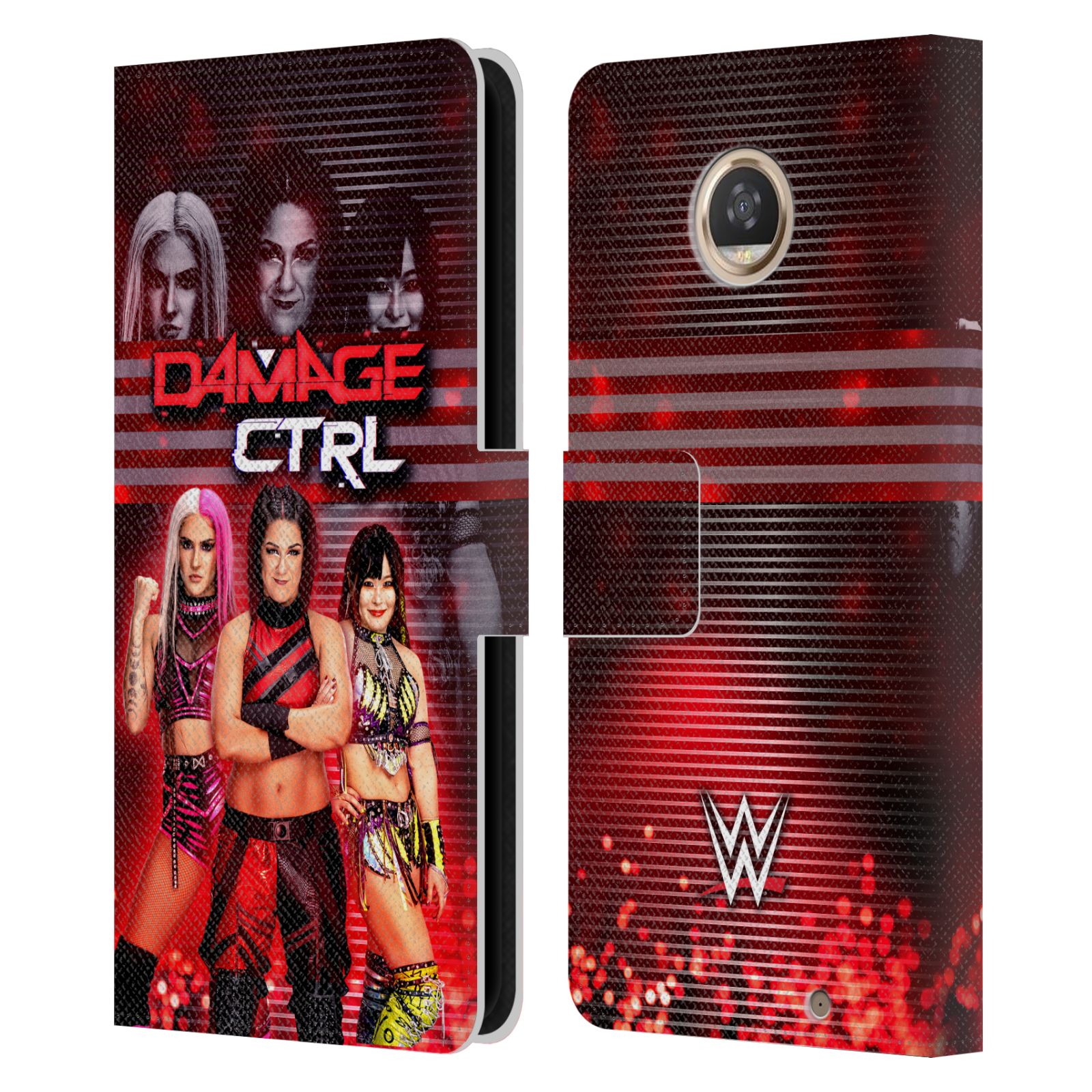 OFFICIAL WWE DAMAGE CTRL LEATHER BOOK WALLET CASE COVER FOR