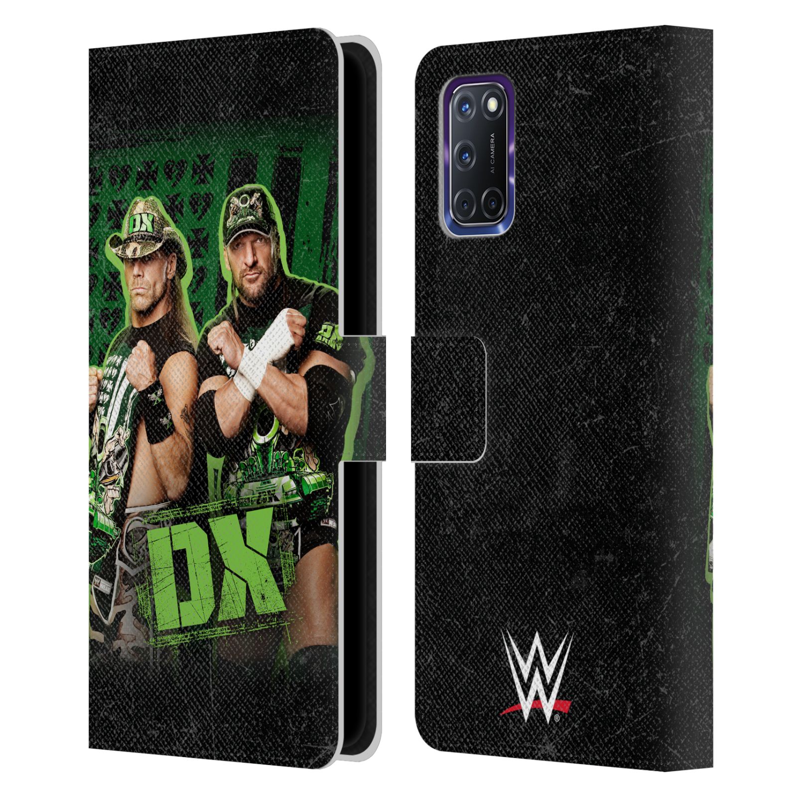 OFFICIAL WWE D-GENERATION X LEATHER BOOK WALLET CASE FOR OPPO PHONES
