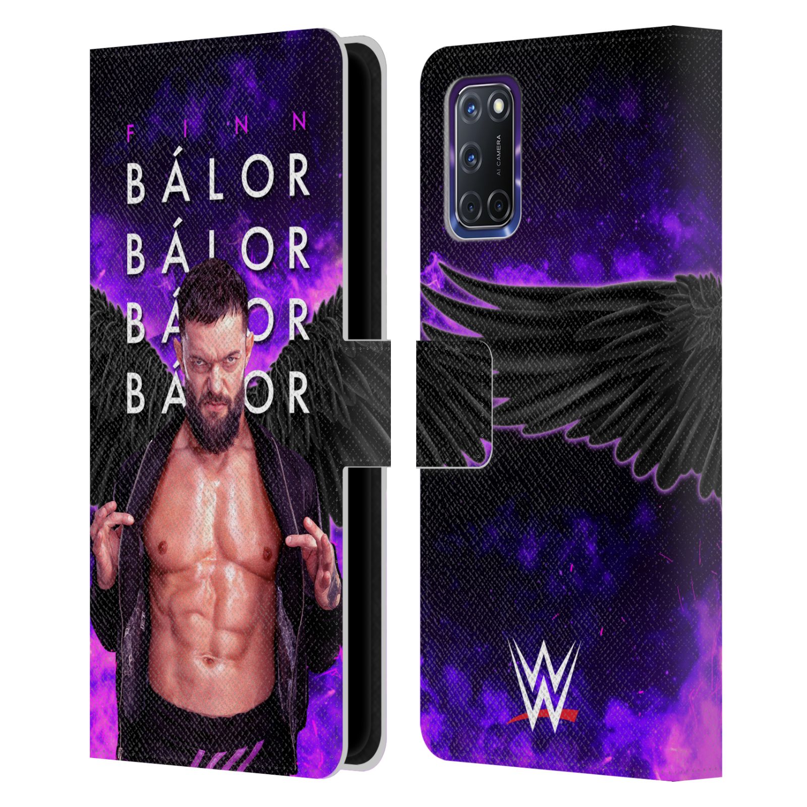 OFFIZIELLE WWE FINN BALOR BRIEFTASCHE HÜLLE HUELLE AUS LEDER FÜR OPPO HANDYS - Bild 7 von 9
